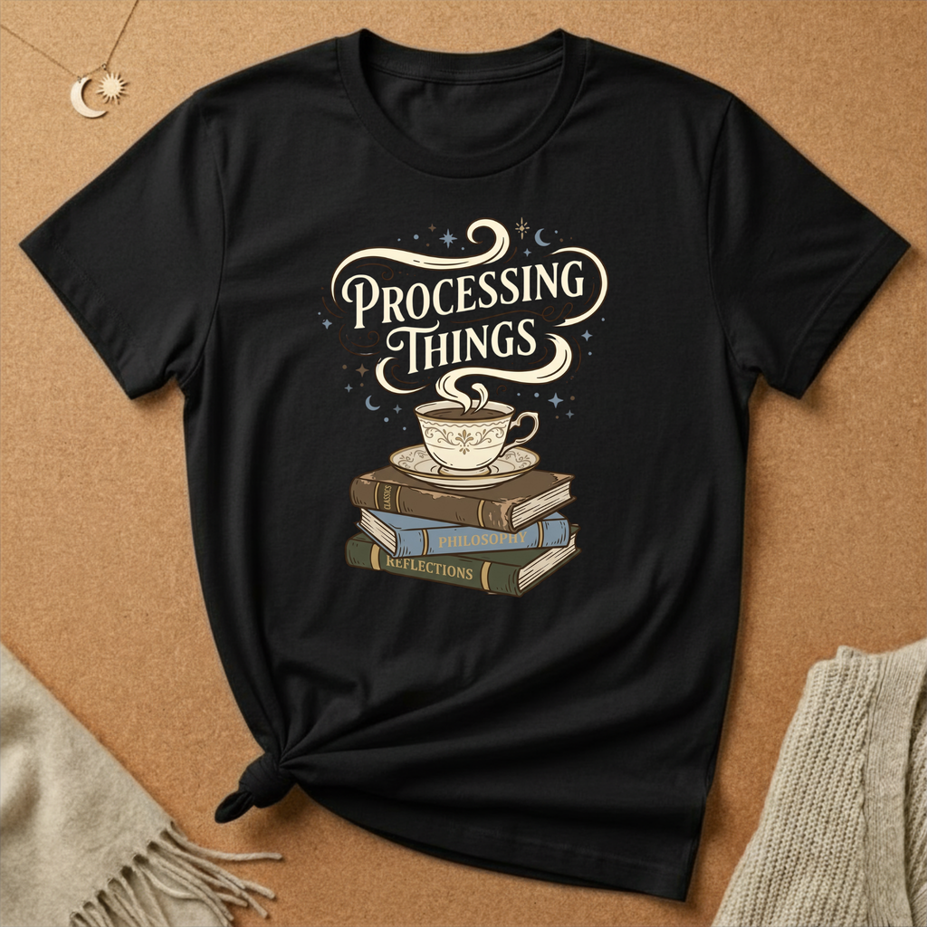 Processing Things Books and Tea Tee