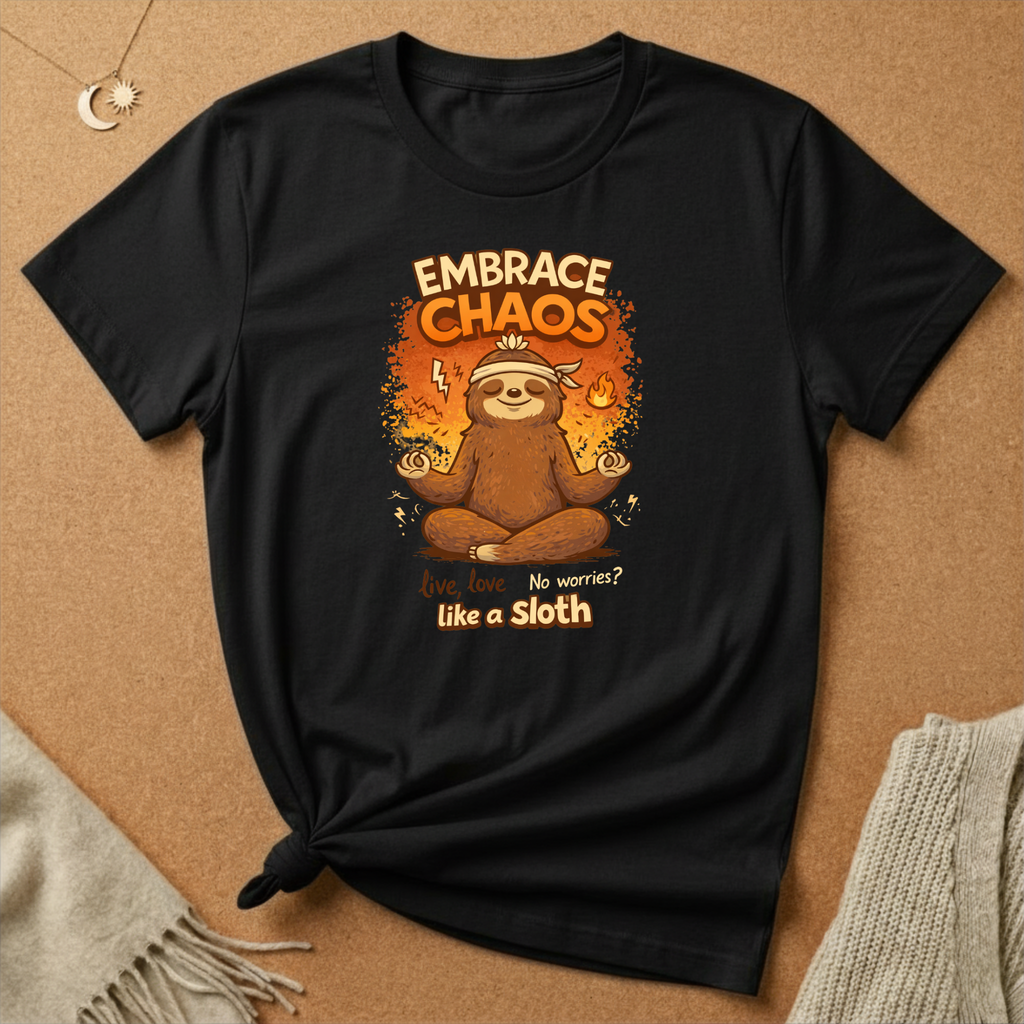 Embrace Chaos Sloth Tee