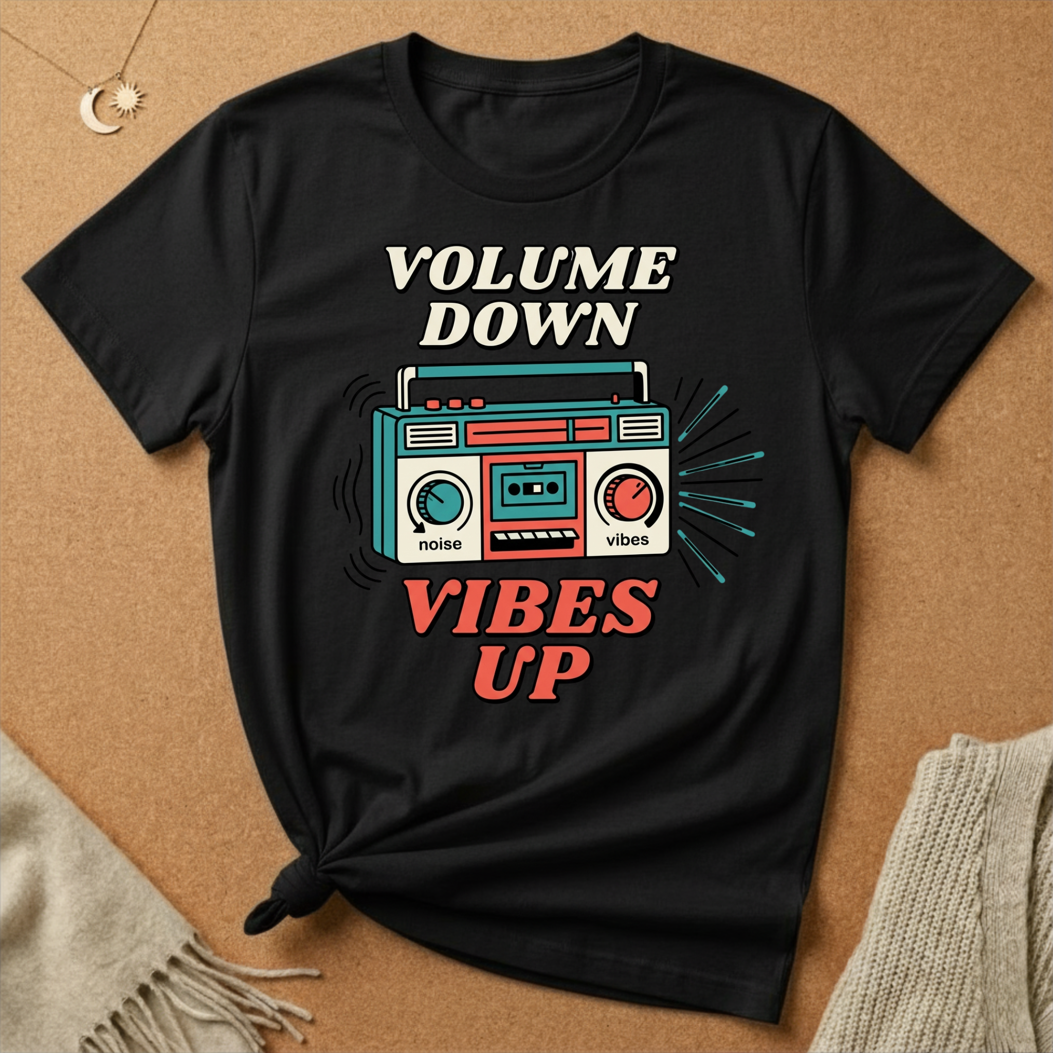Volume Down, Vibes Up Tee