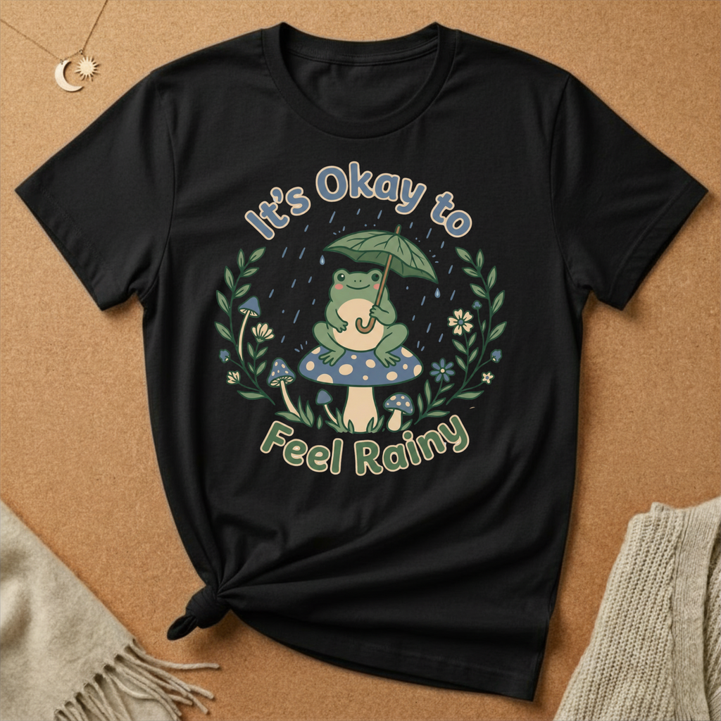 It's Okay to Feel Rainy Frog Tee