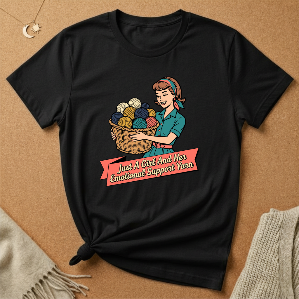 Just a Girl and Support Yarn Tee
