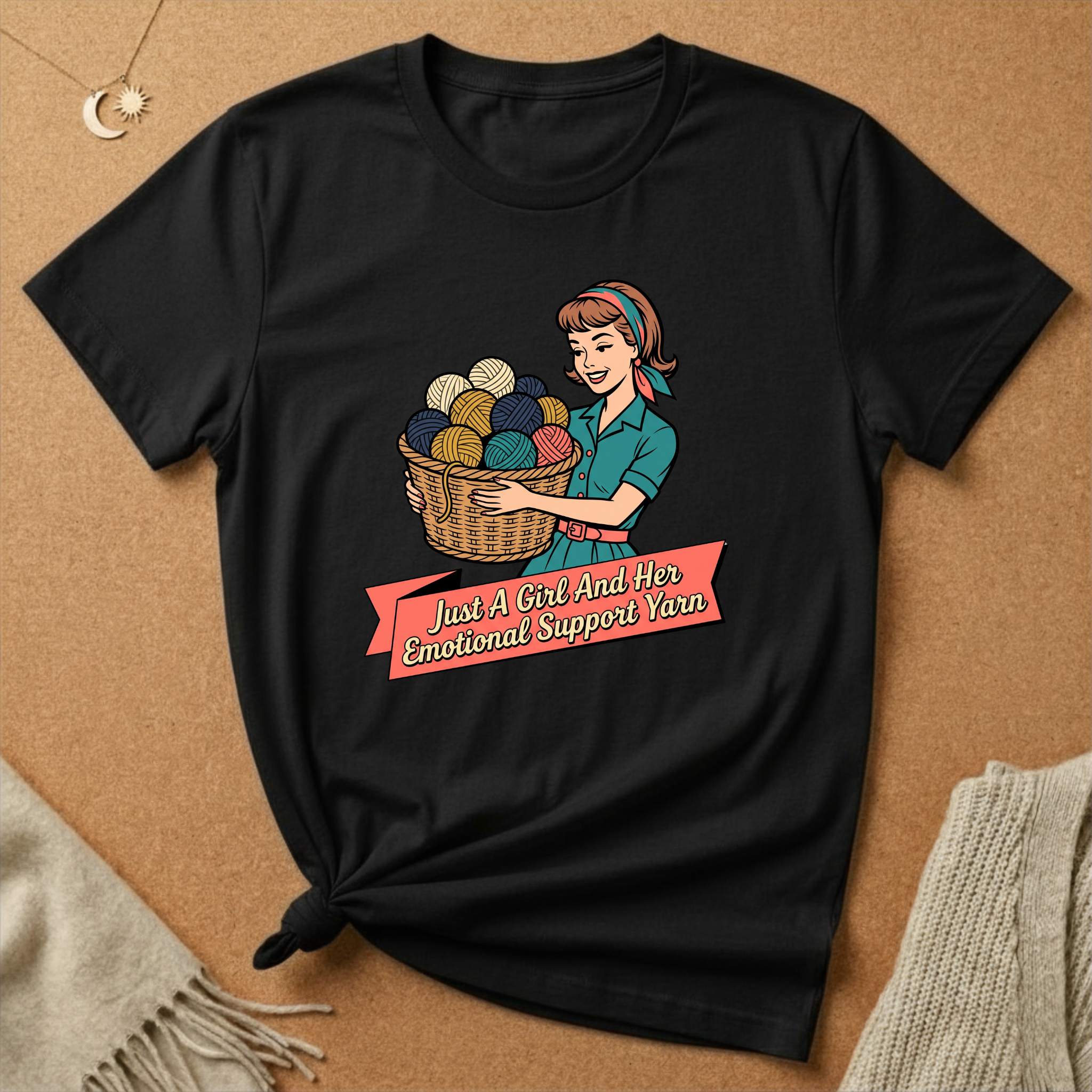 Just a Girl and Support Yarn Tee