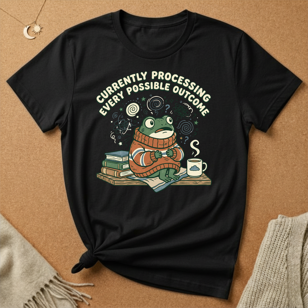 Currently Processing Every Possible Outcome Frog Tee
