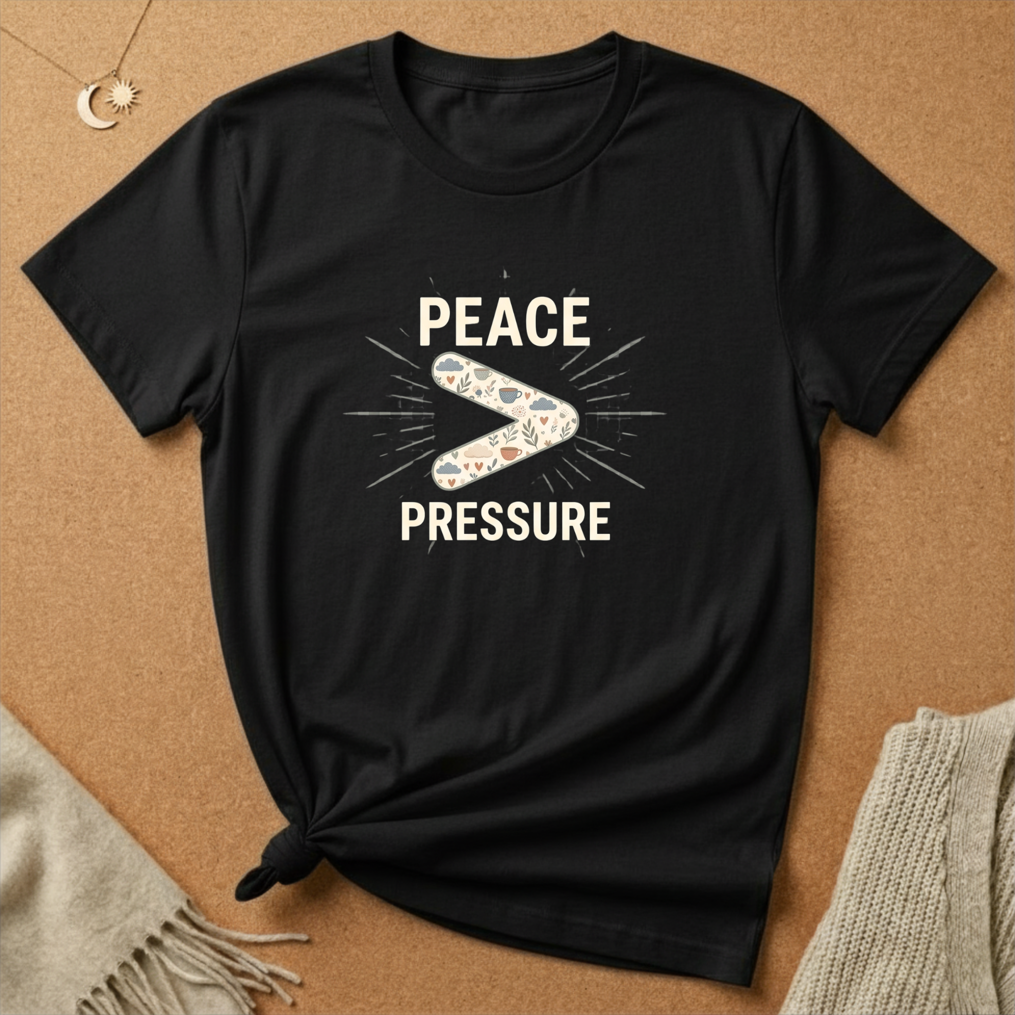 Peace > Pressure Pattern Tee