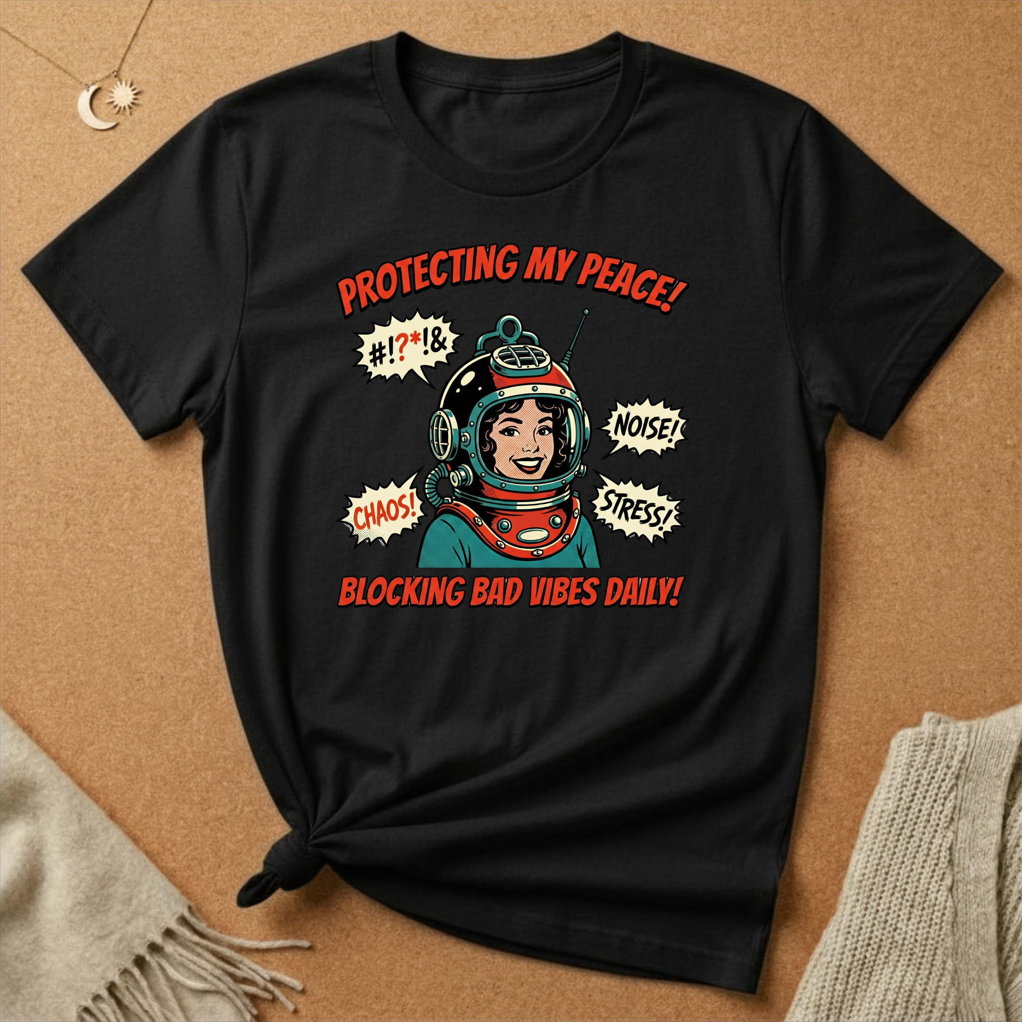 Protecting My Peace Retro Helmet Tee