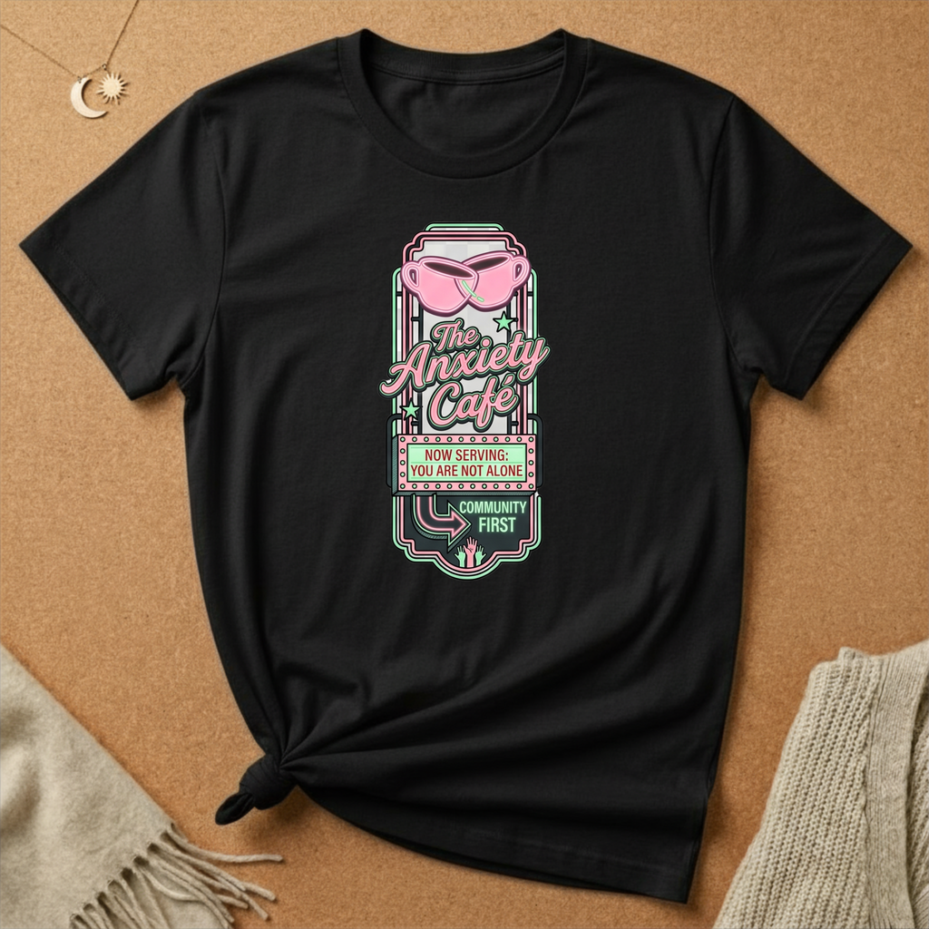Not Alone Anxiety Cafe Tee