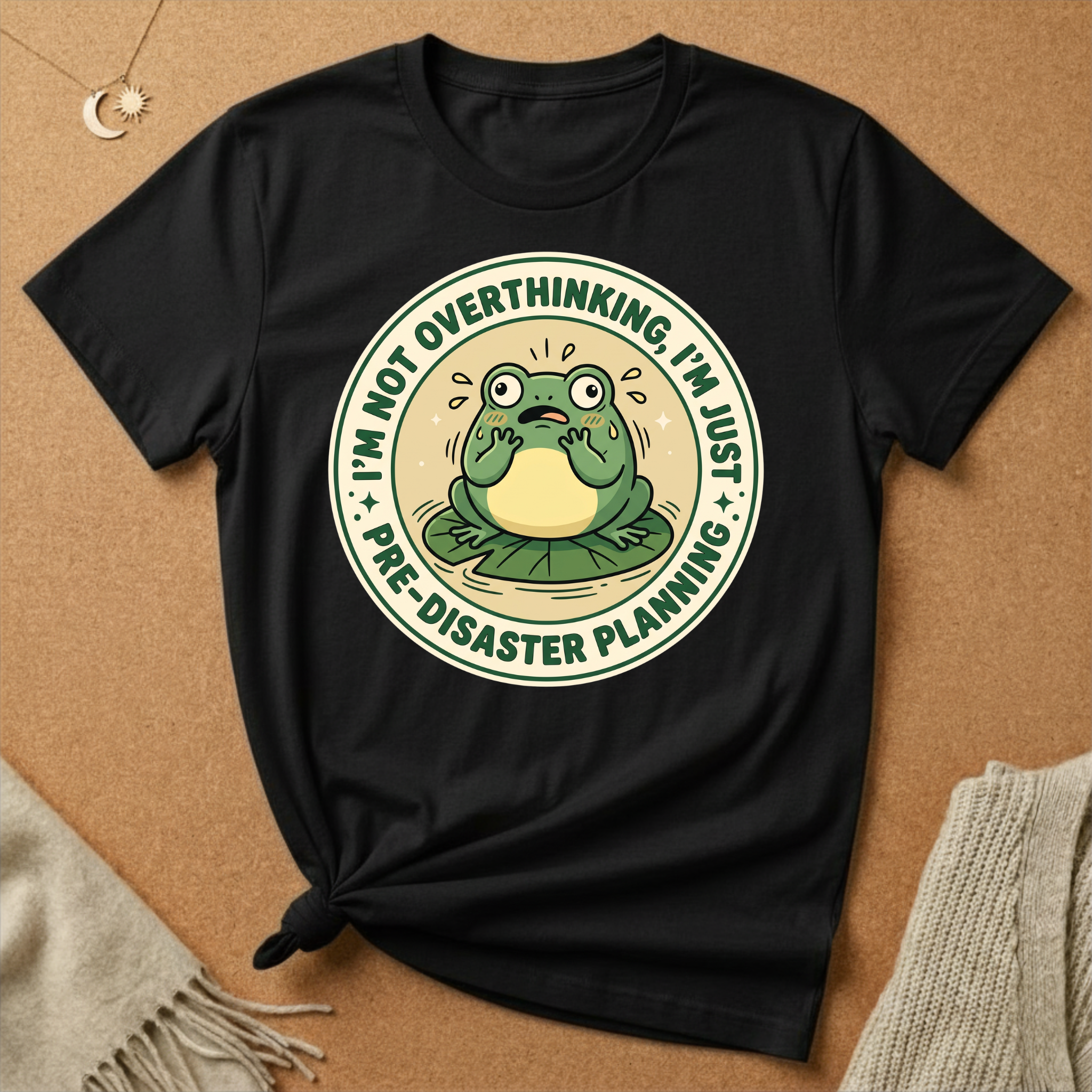 Not Overthinking Frog Tee