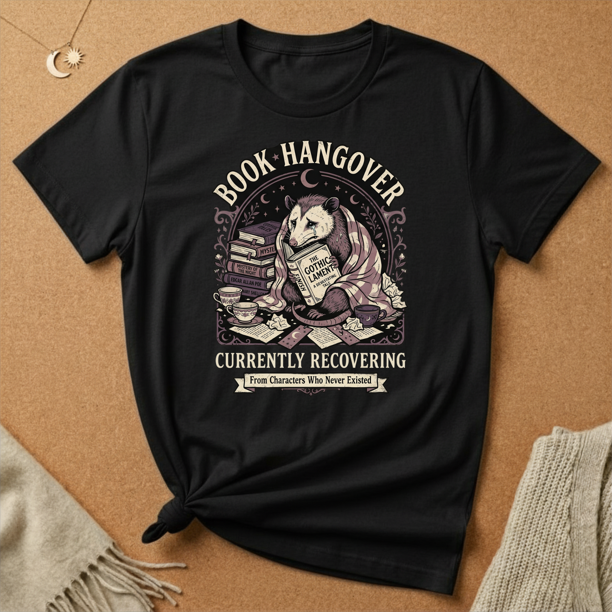 Book Hangover Opossum Tee
