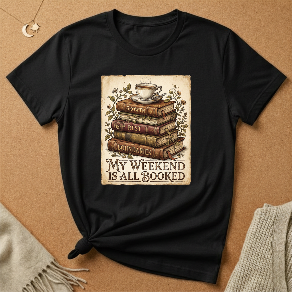 My Weekend is Booked with therapy books Tee