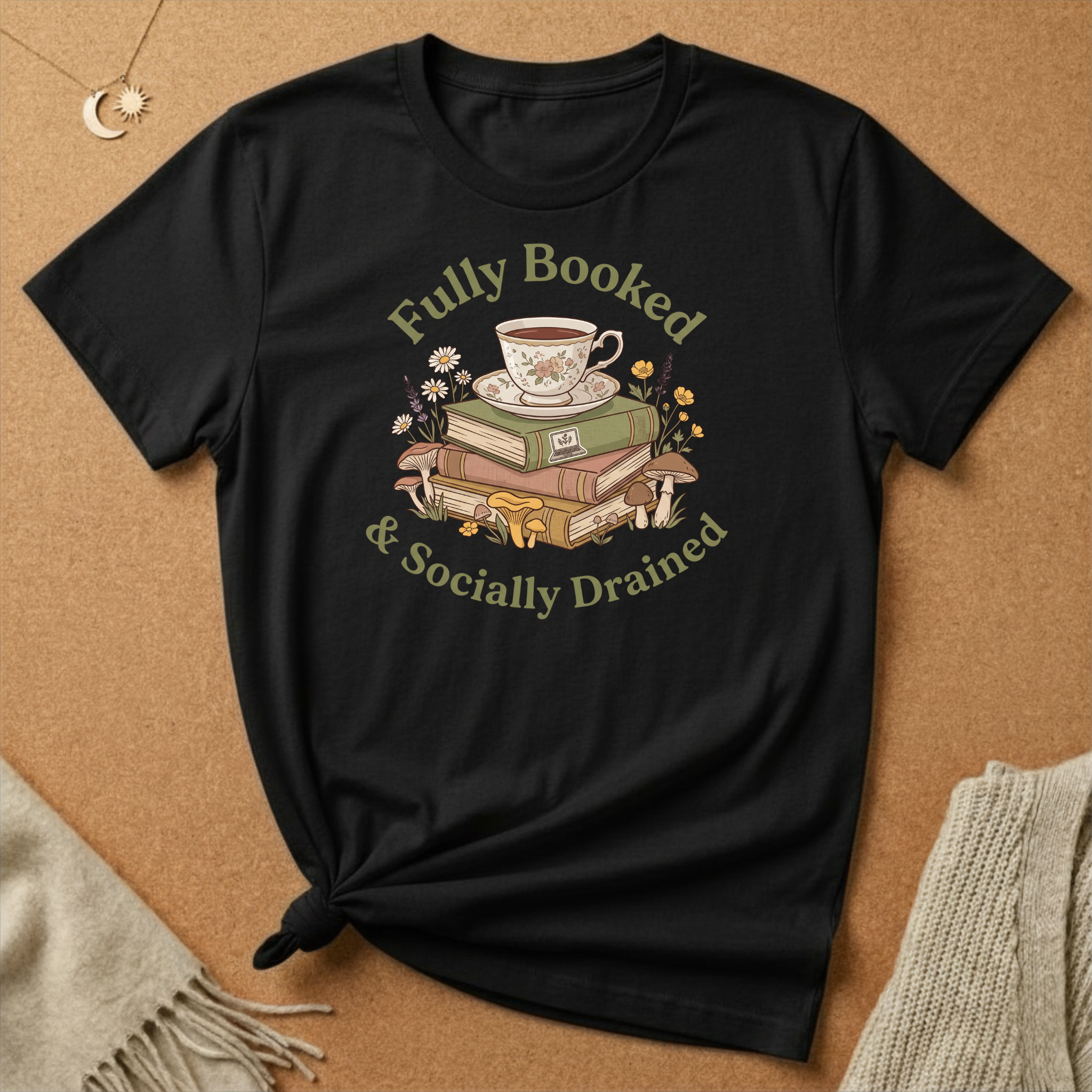 Fully Booked and Socially Drained Tee