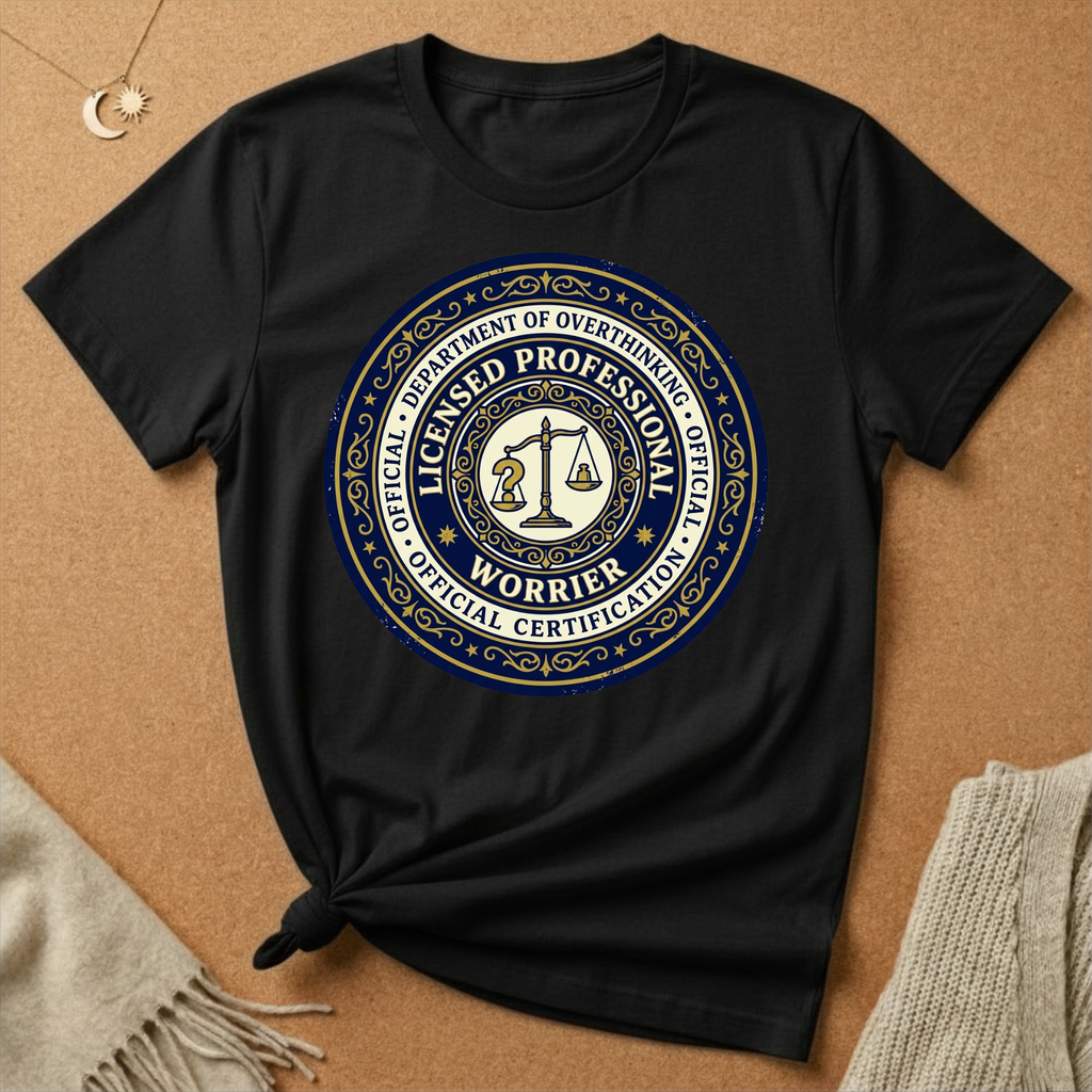 Dept. of Overthinking Official Certification Tee