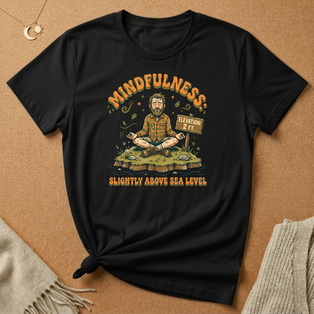 Mindfulness Slightly Above Sea Level Tee
