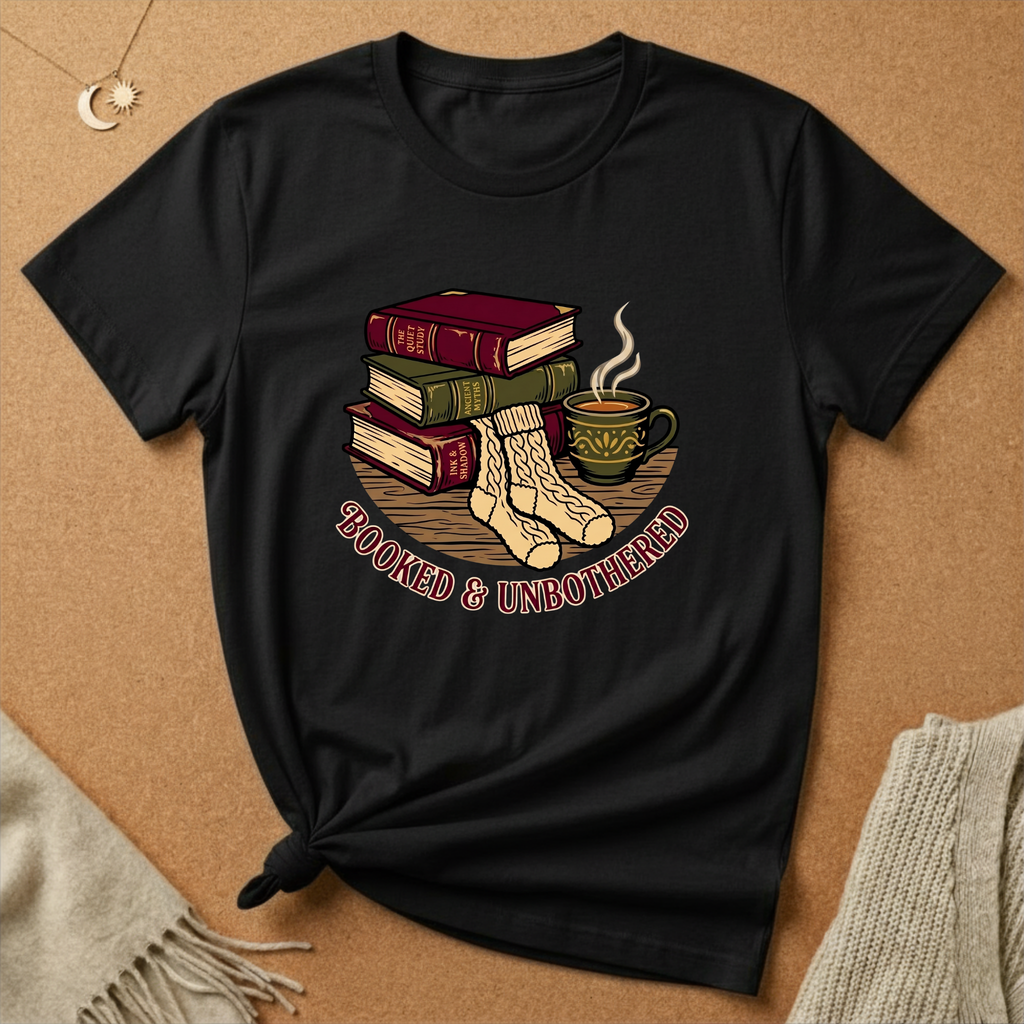 Booked and Unbothered Cozy Tee