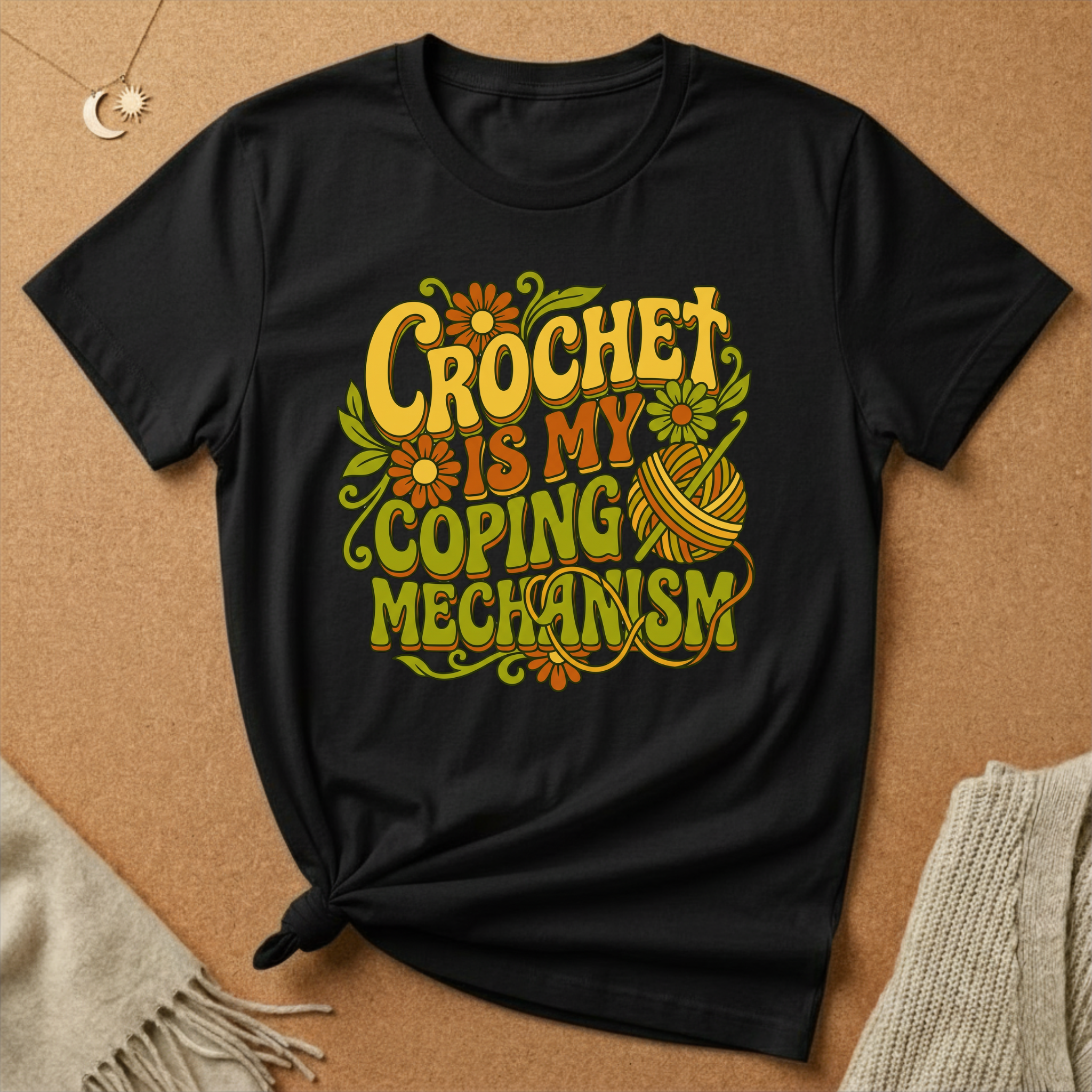 Crochet Is My Coping Mechanism Tee