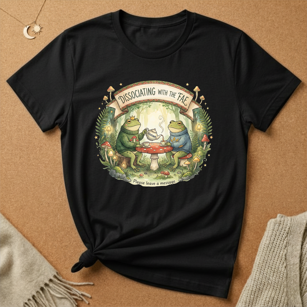 Dissociating with the Fae (Please Leave a Message) Frog Wilderkind Tee