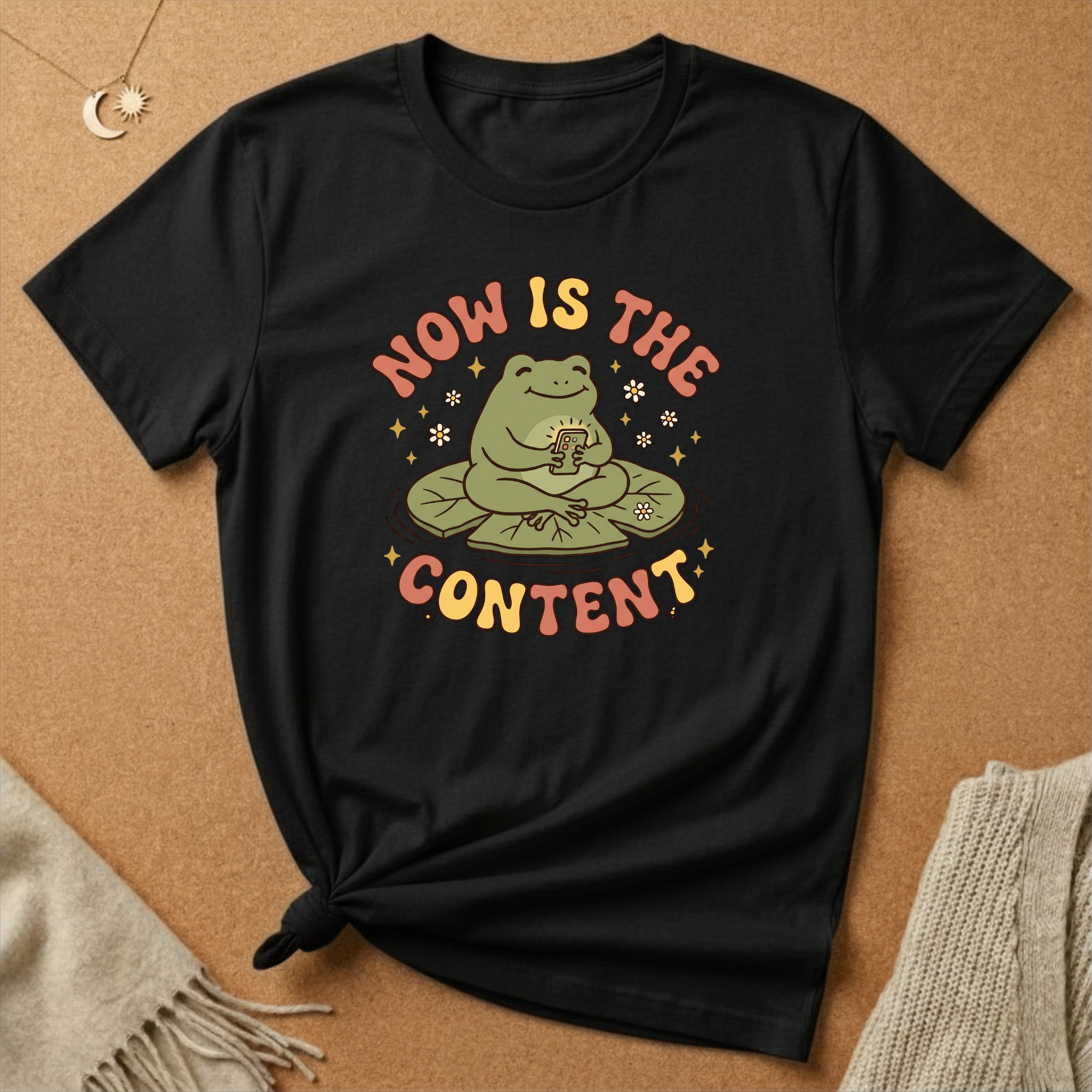 Now Is the Content Frog Tee