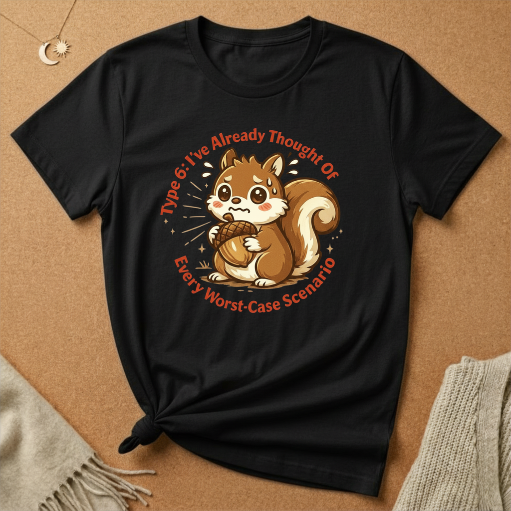 Type 6: I've Already Thought Of Every Worst-Case Scenario Squirrel Tee