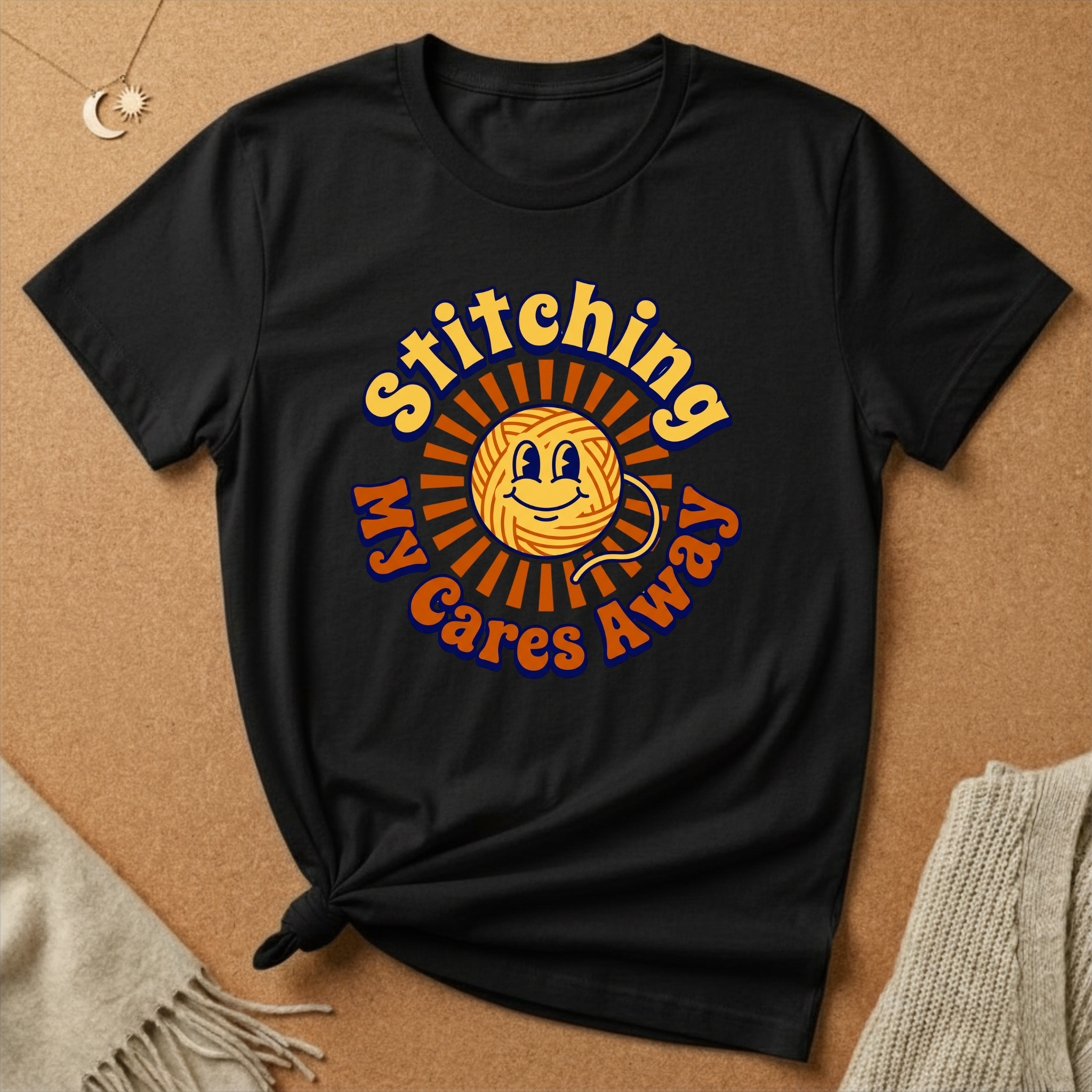 Stitching My Cares Away Tee