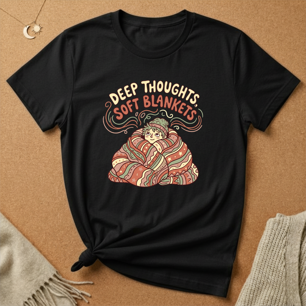 Deep Thoughts, Soft Blankets Tee