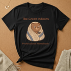 The Great Indoors Tee – "Professional Homebody" Cozy Bear Tee