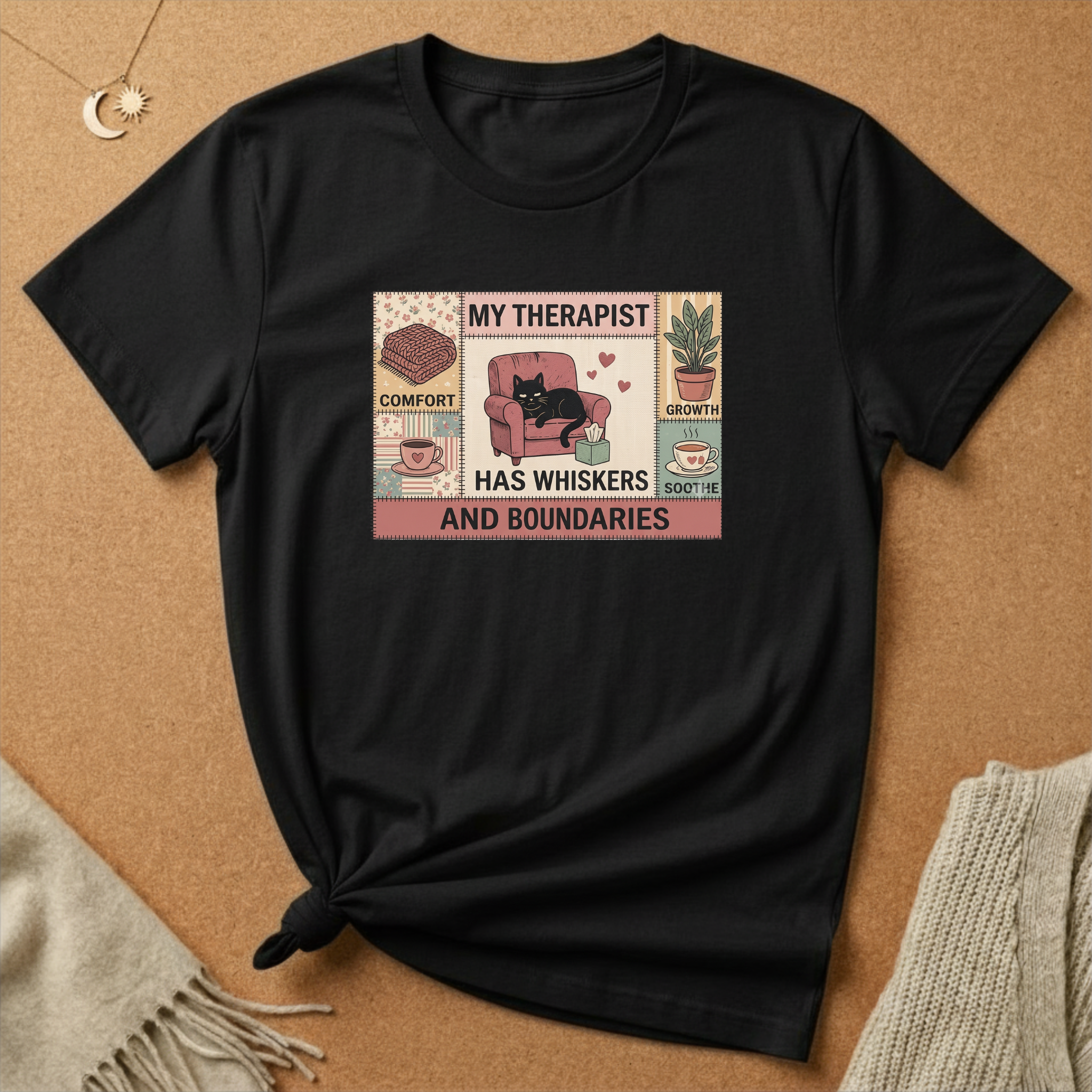 Cat Therapist Comfort Tee