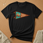 Slightly Stable with Mountains Flag Tee