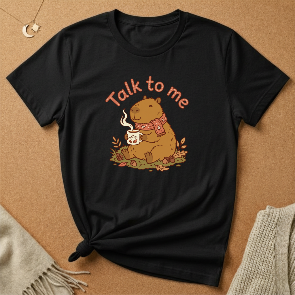 Talk to Me with Capybara Tee