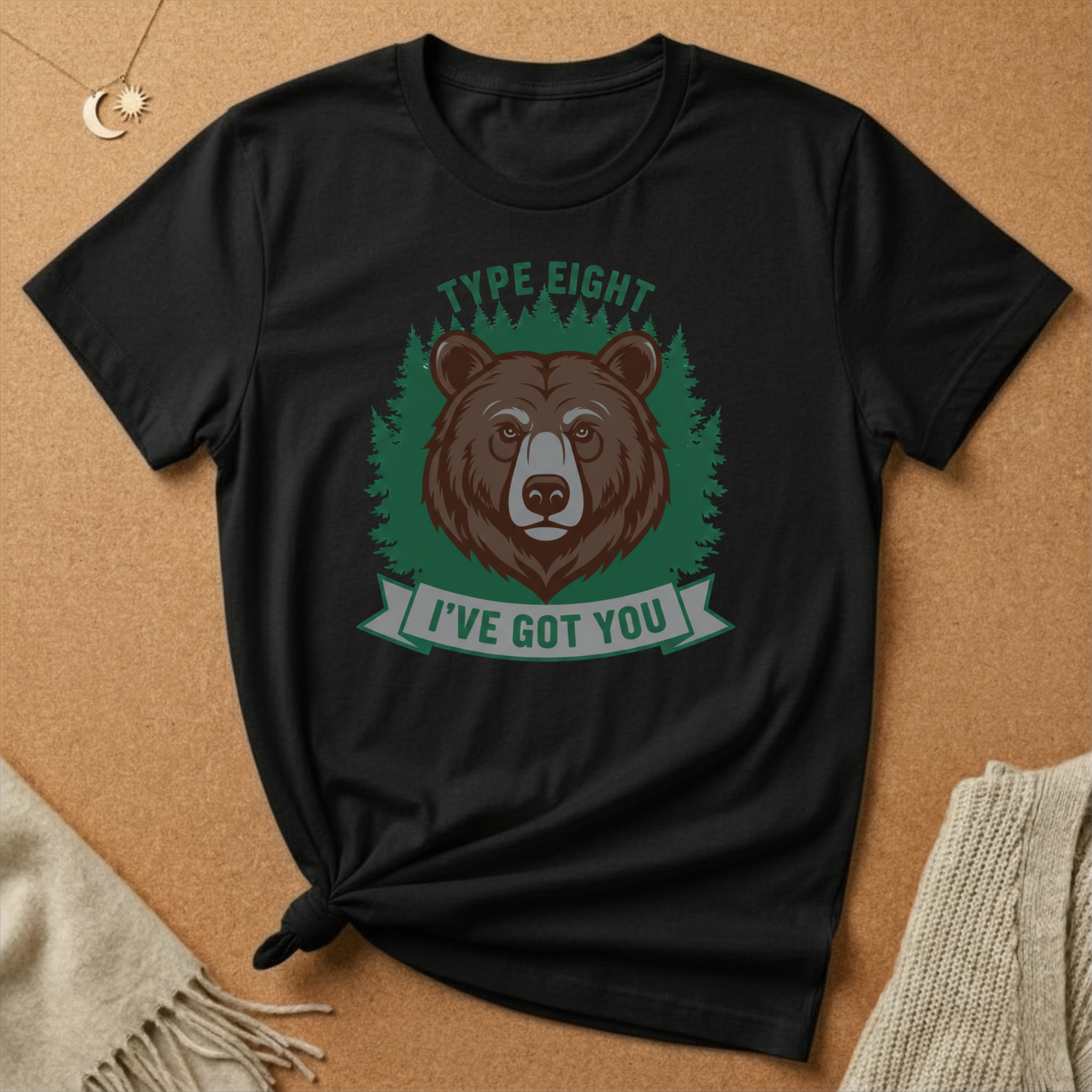 Enneagram Type 8 I've Got You Bear Tee