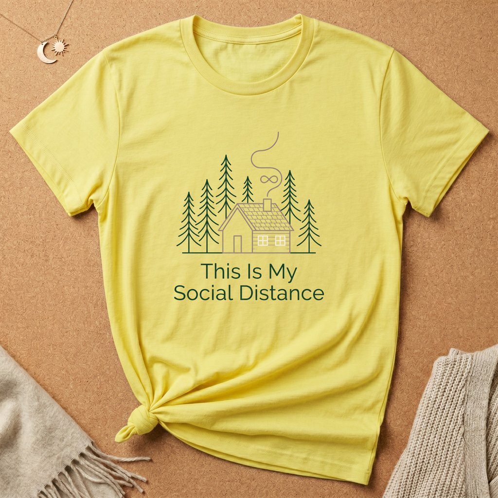 This Is My Social Distance with Cabin Tee