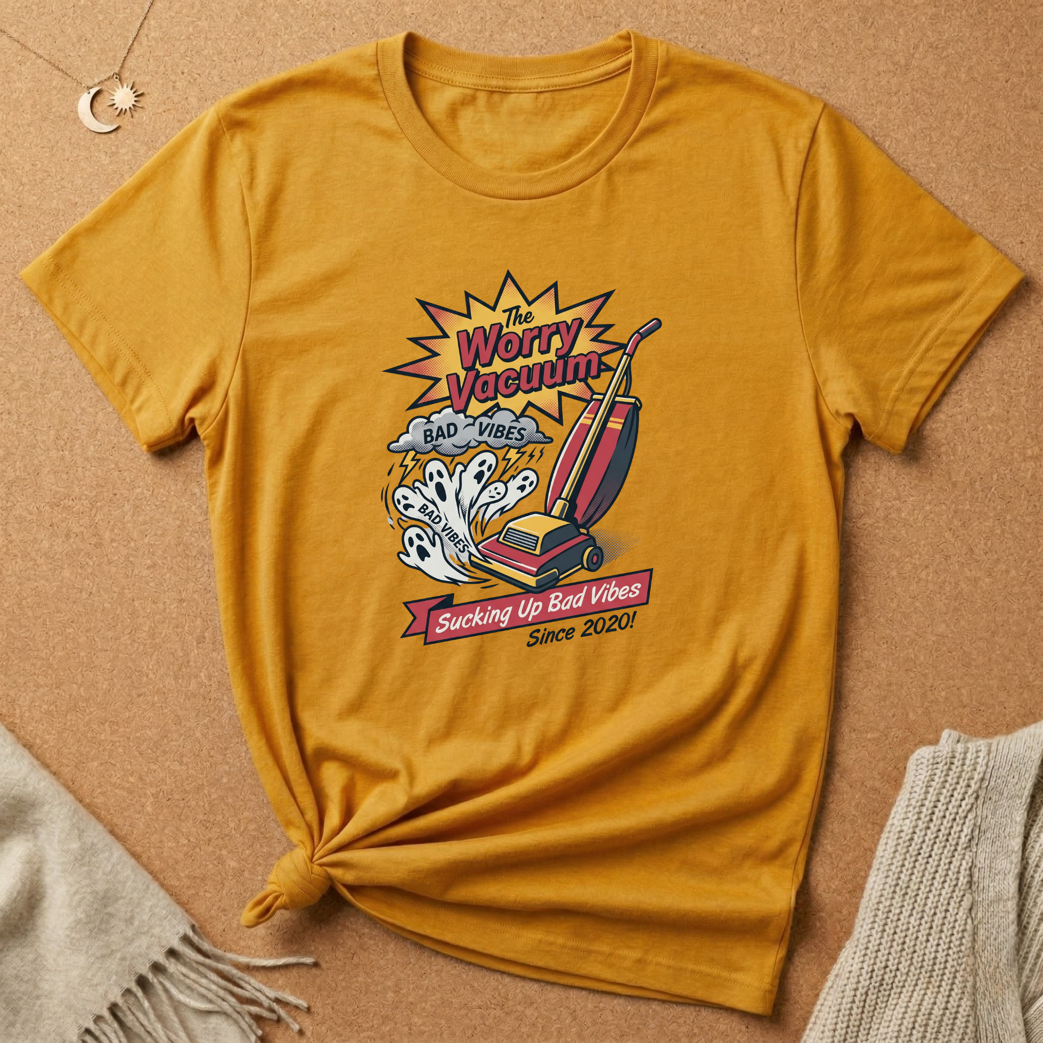 Worry Vacuum Ad Tee
