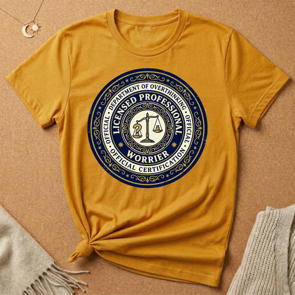 Dept. of Overthinking Official Certification Tee