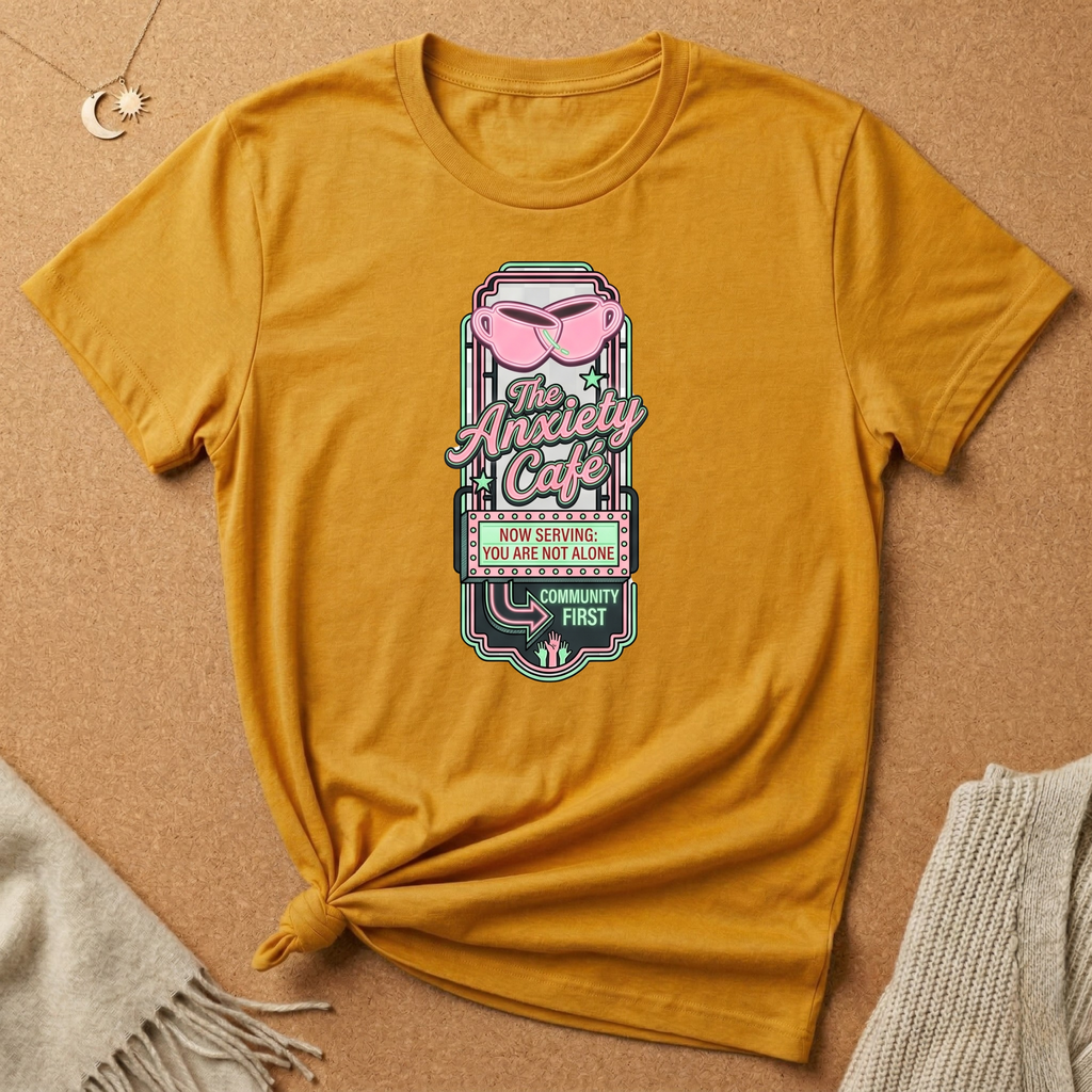 Not Alone Anxiety Cafe Tee