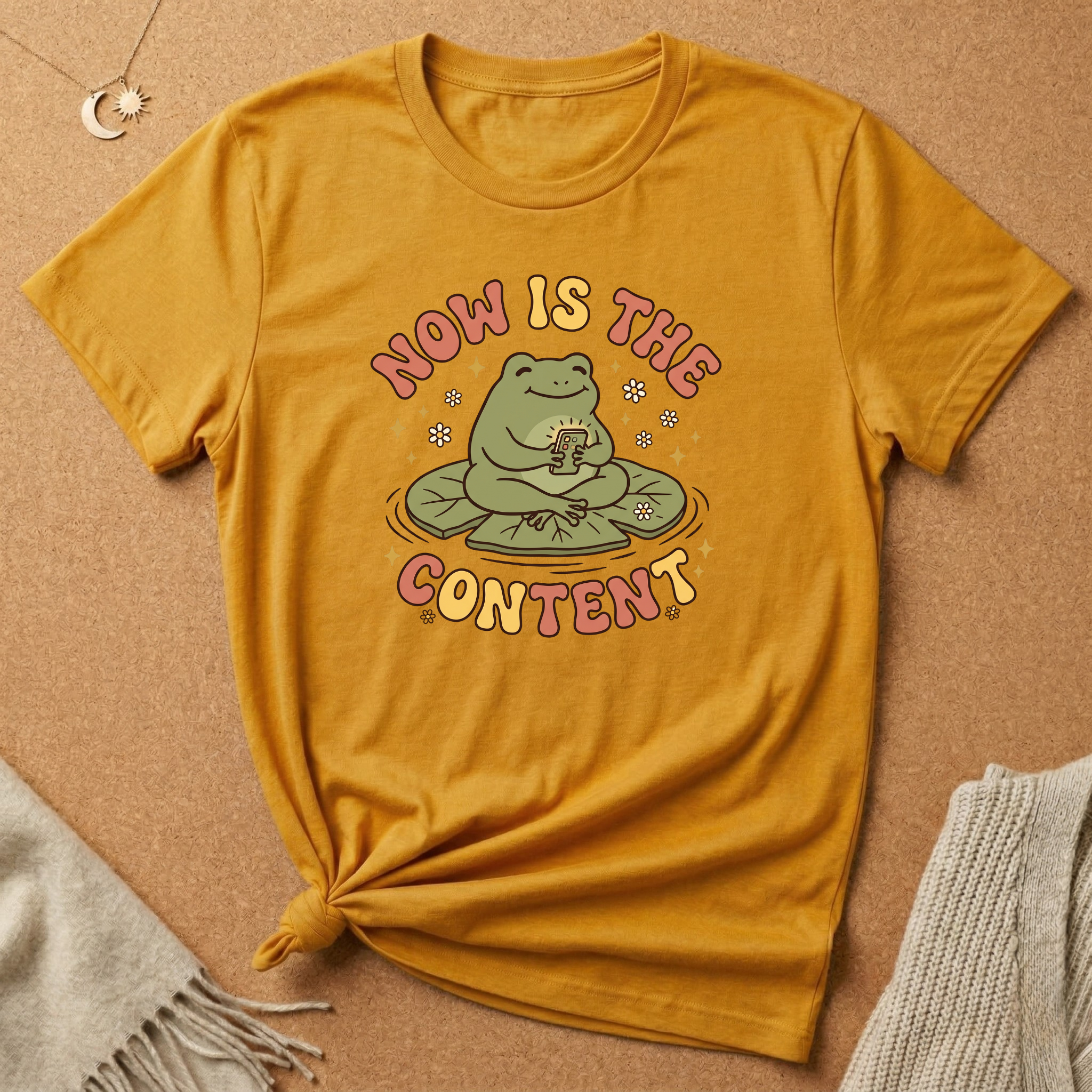 Now Is the Content Frog Tee