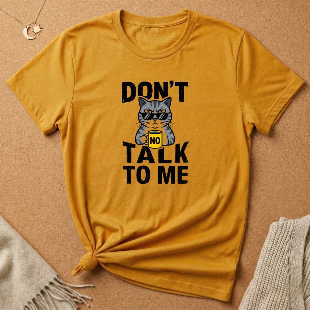 Grumpy Don't Talk To Me Cat Tee