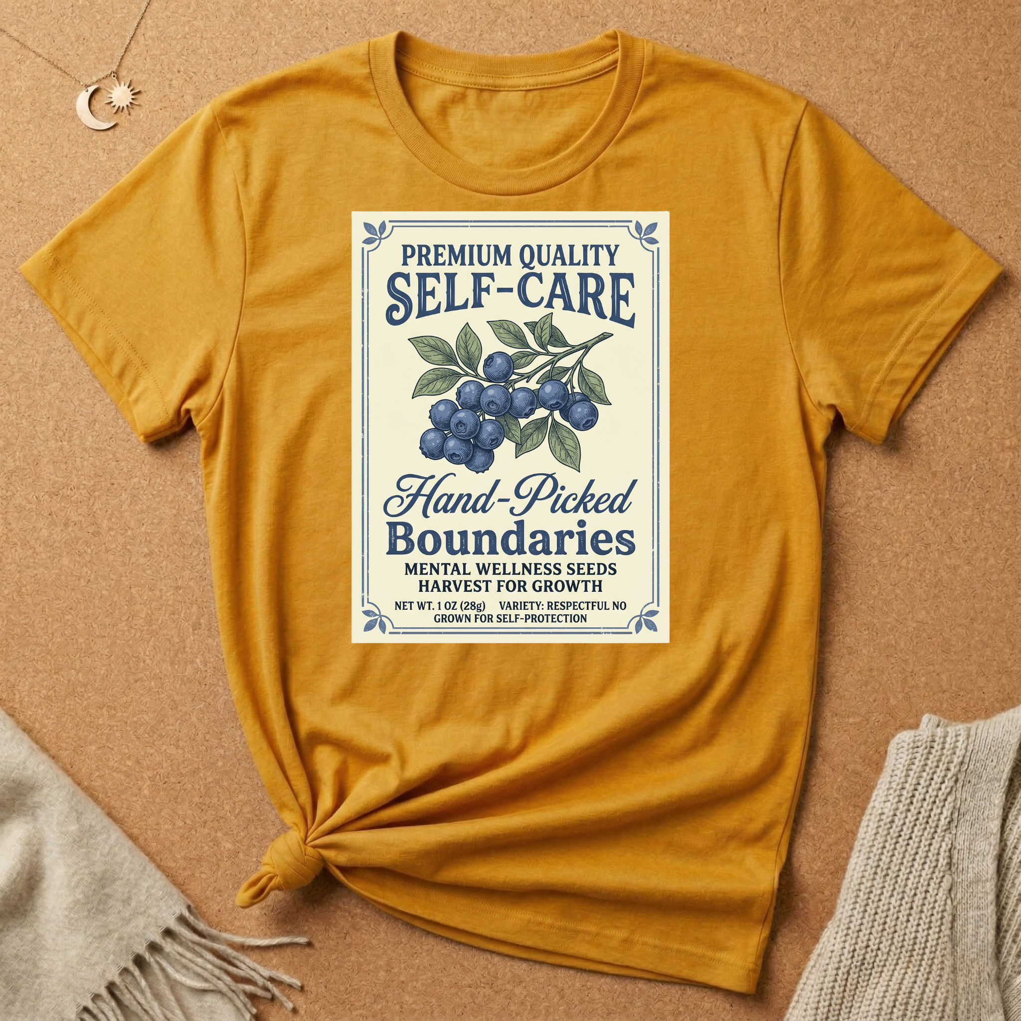 Self-Care Blueberry Seeds Tee