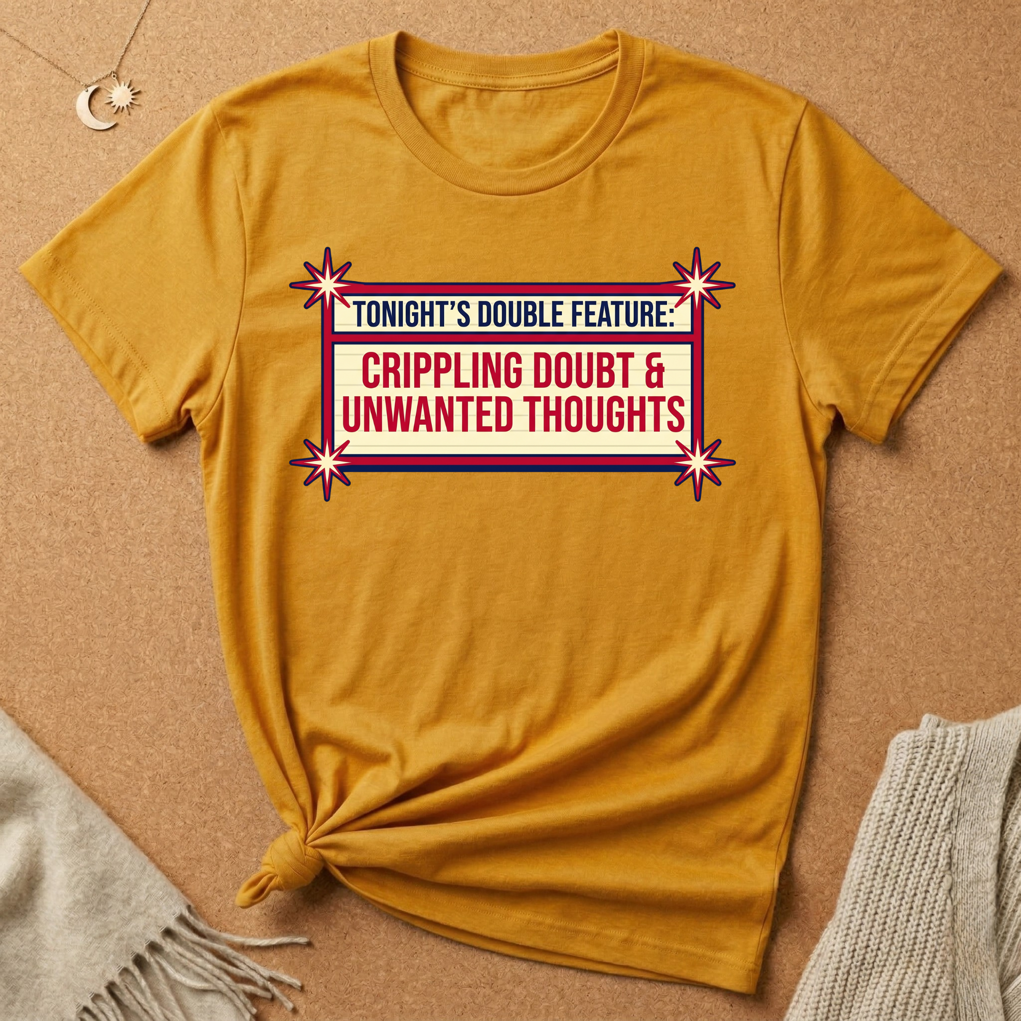 Tonight's Double Feature: Crippling Doubt and Unwanted Thoughts Tee