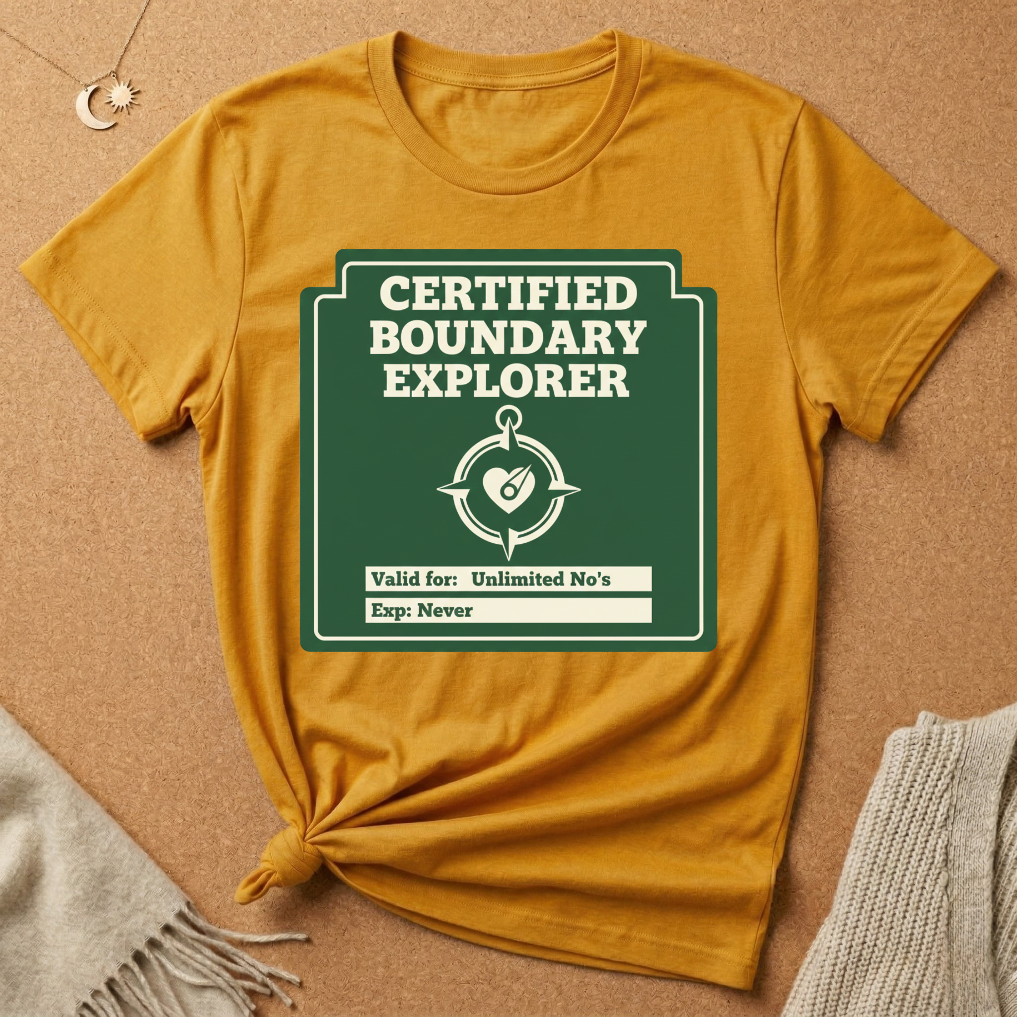Certified Boundary Explorer with compass Tee