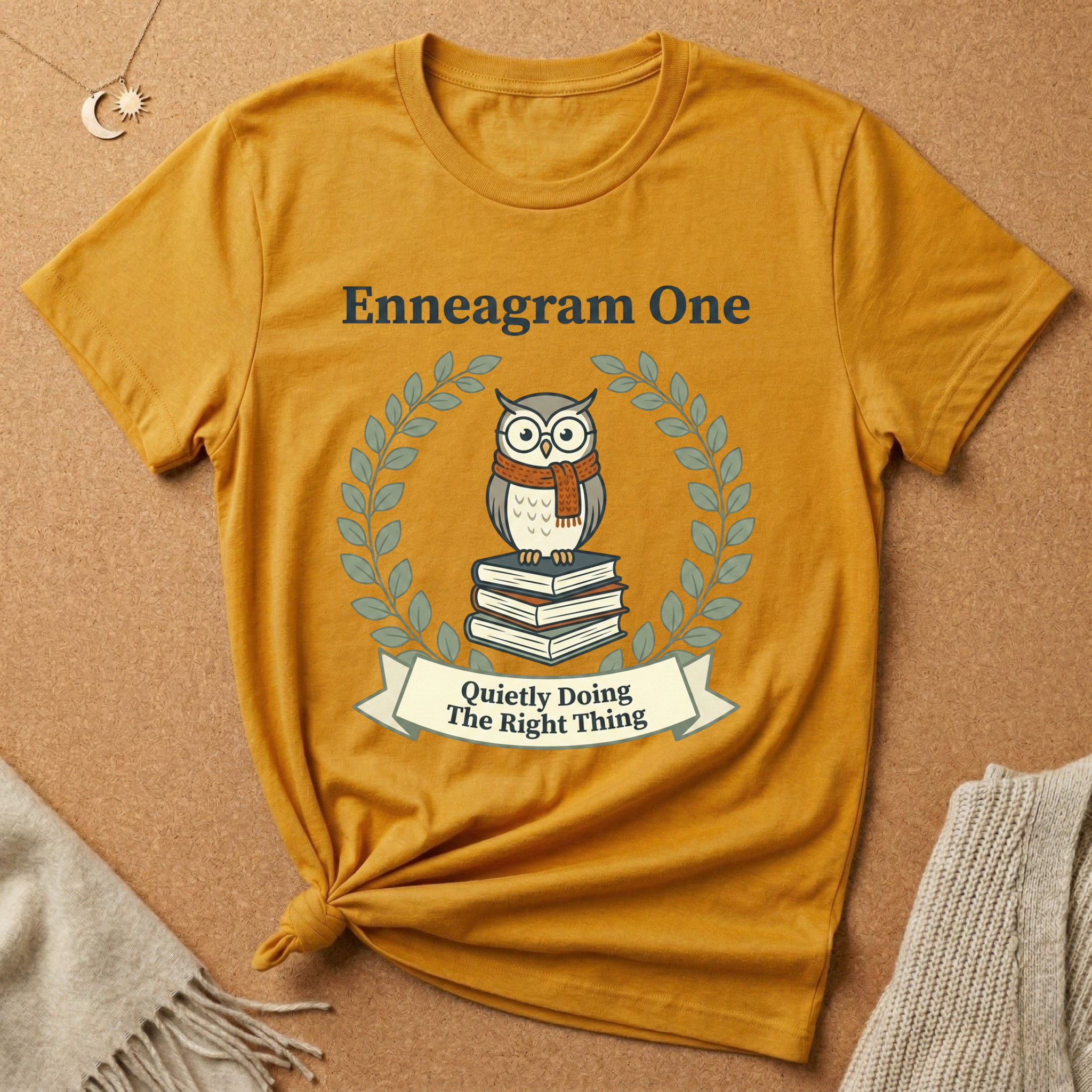 Enneagram Type 1: Quietly Doing The Right Thing Owl Tee