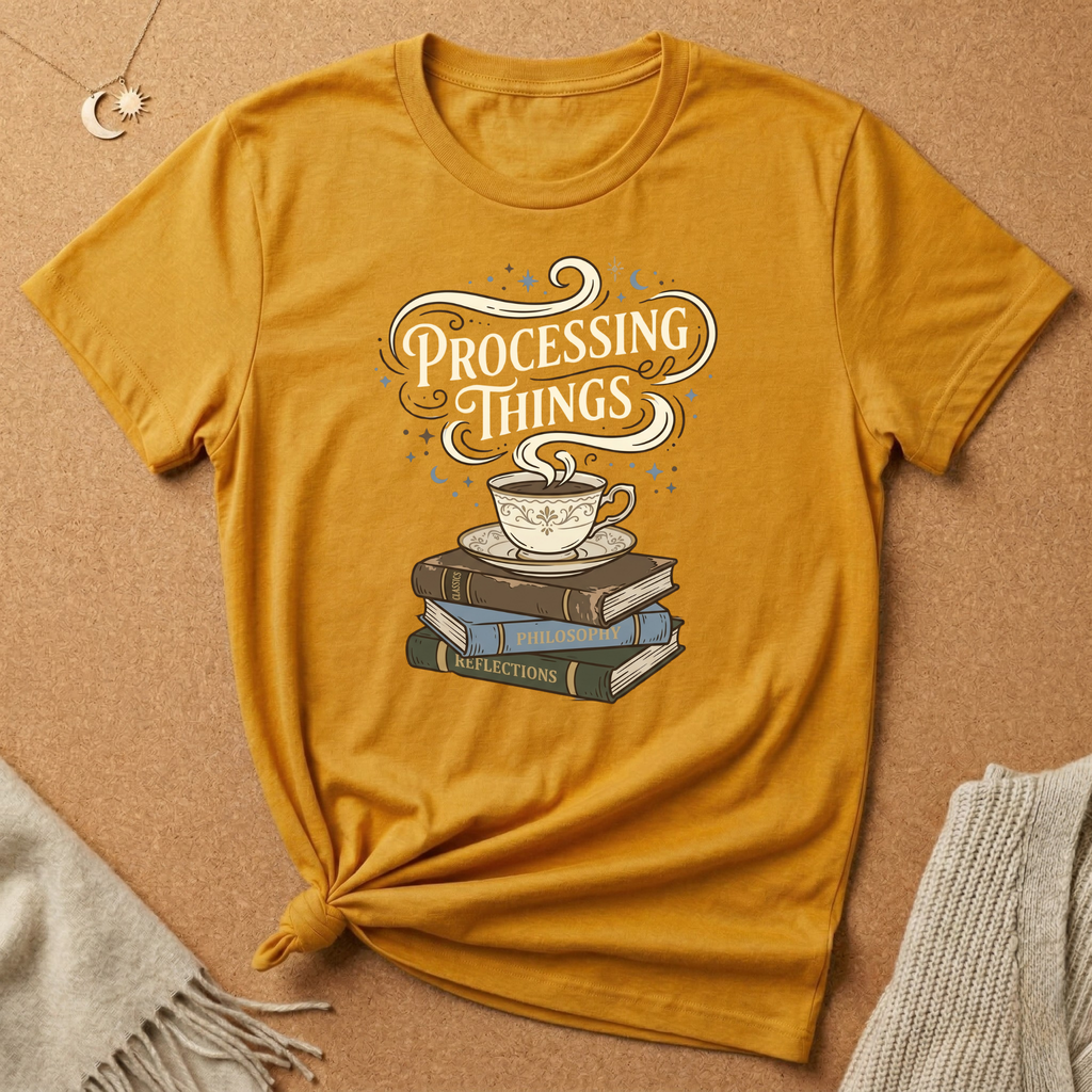 Processing Things Books and Tea Tee