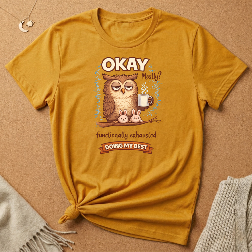 Okay Mostly Owl Tee