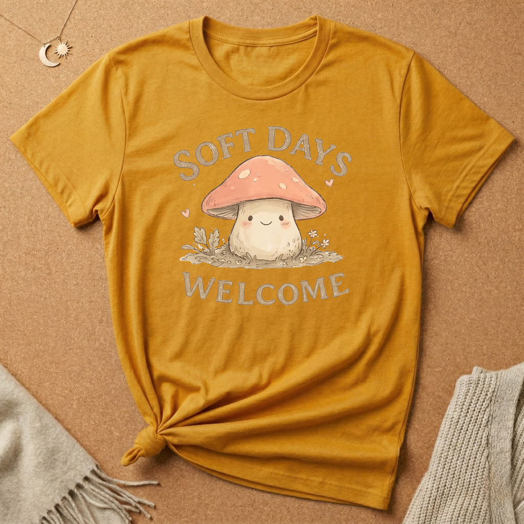 Soft Days Mushroom Tee
