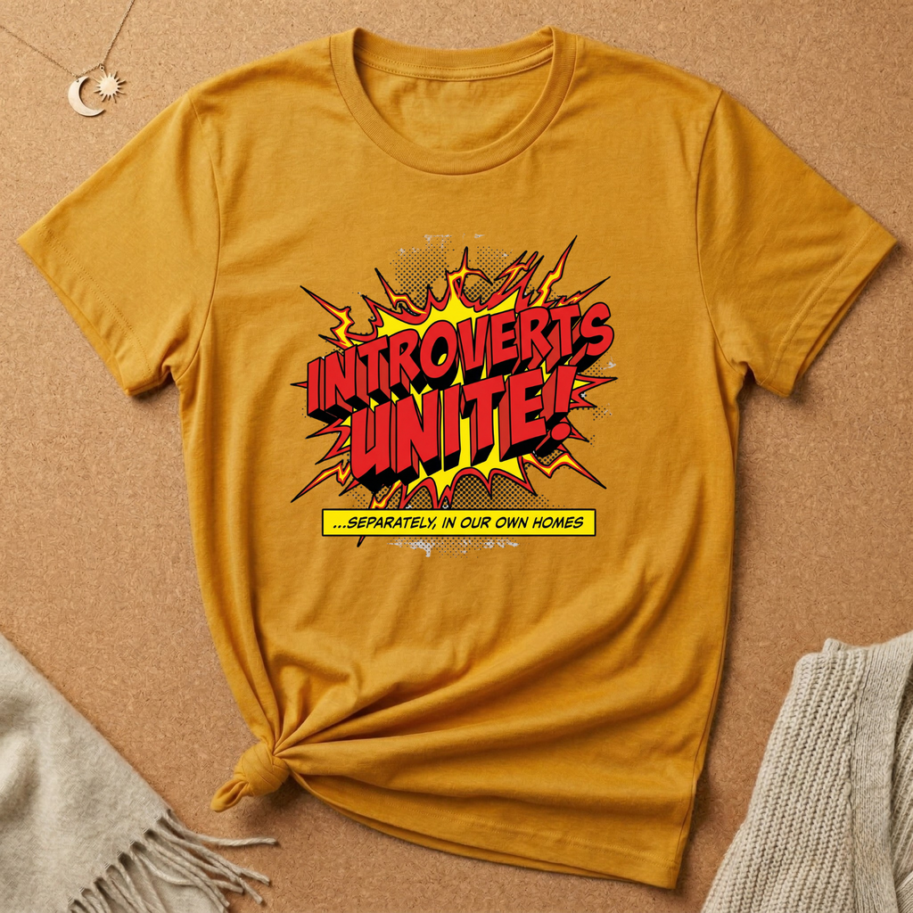 Introvert's Unite! Comic Tee
