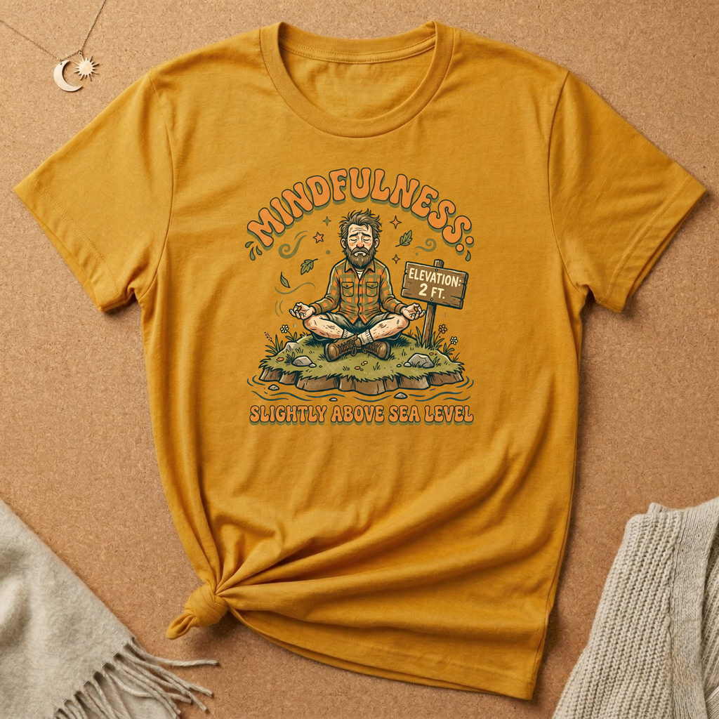 Mindfulness Slightly Above Sea Level Tee