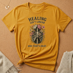 Healing Isn't Linear and That's Okay Skeleton Tee