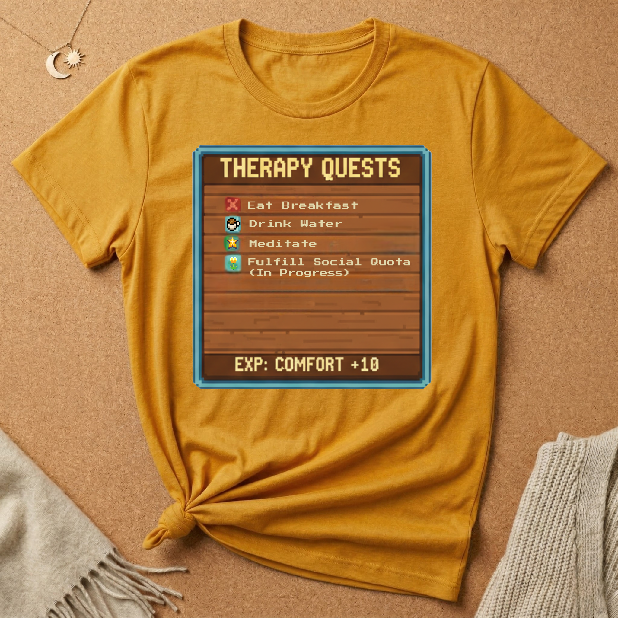 Old School Game Therapy Quests Tee