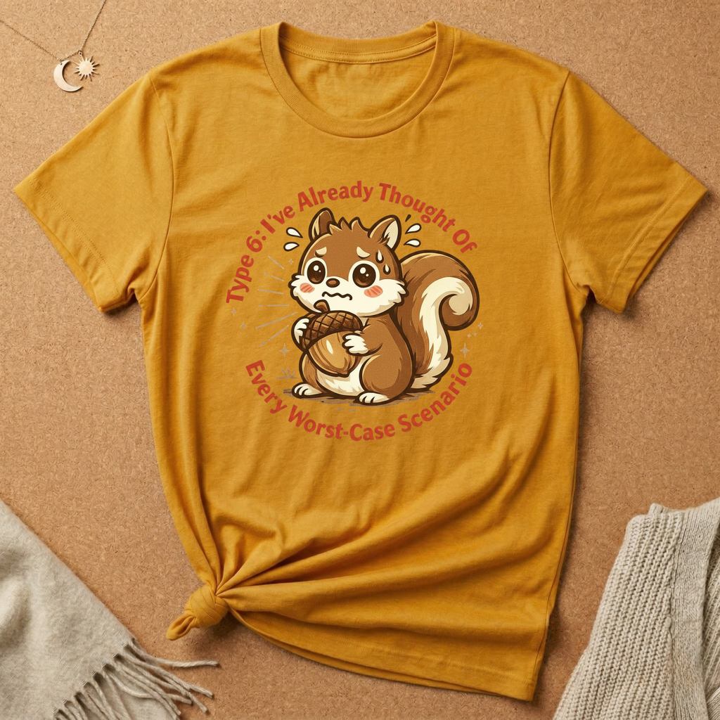 Type 6: I've Already Thought Of Every Worst-Case Scenario Squirrel Tee