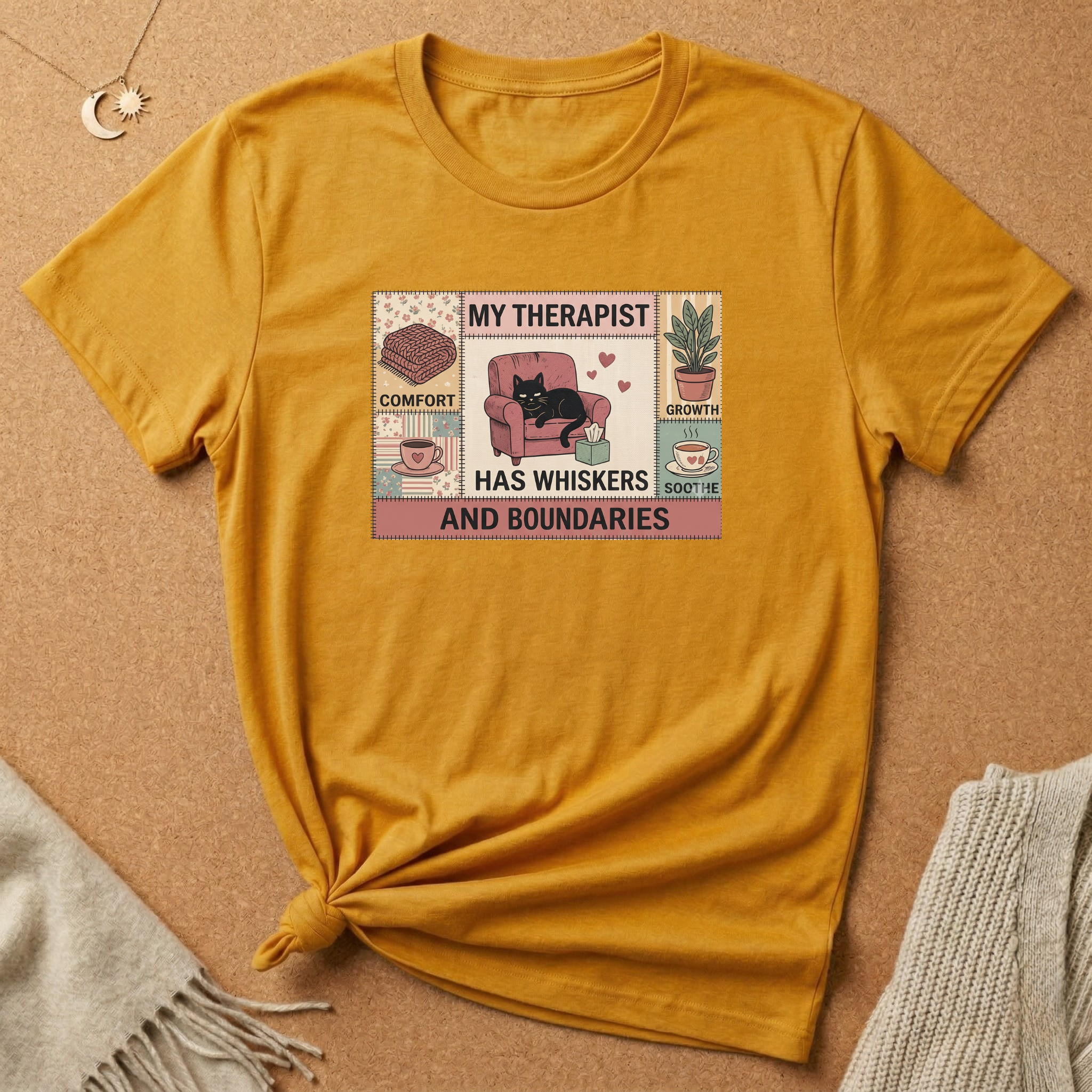 Cat Therapist Comfort Tee