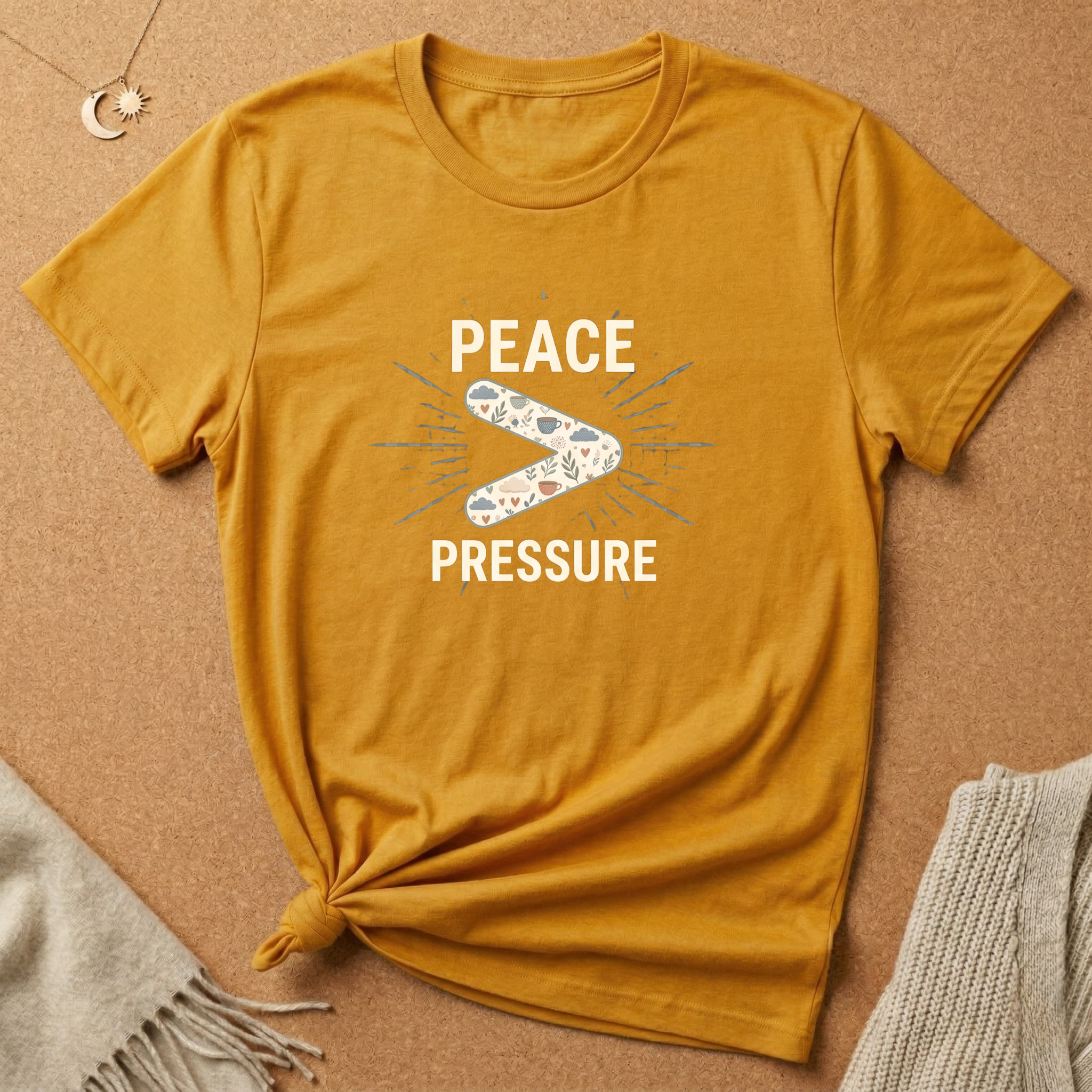 Peace > Pressure Pattern Tee