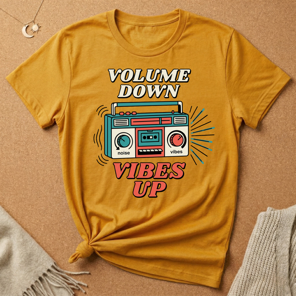 Volume Down, Vibes Up Tee