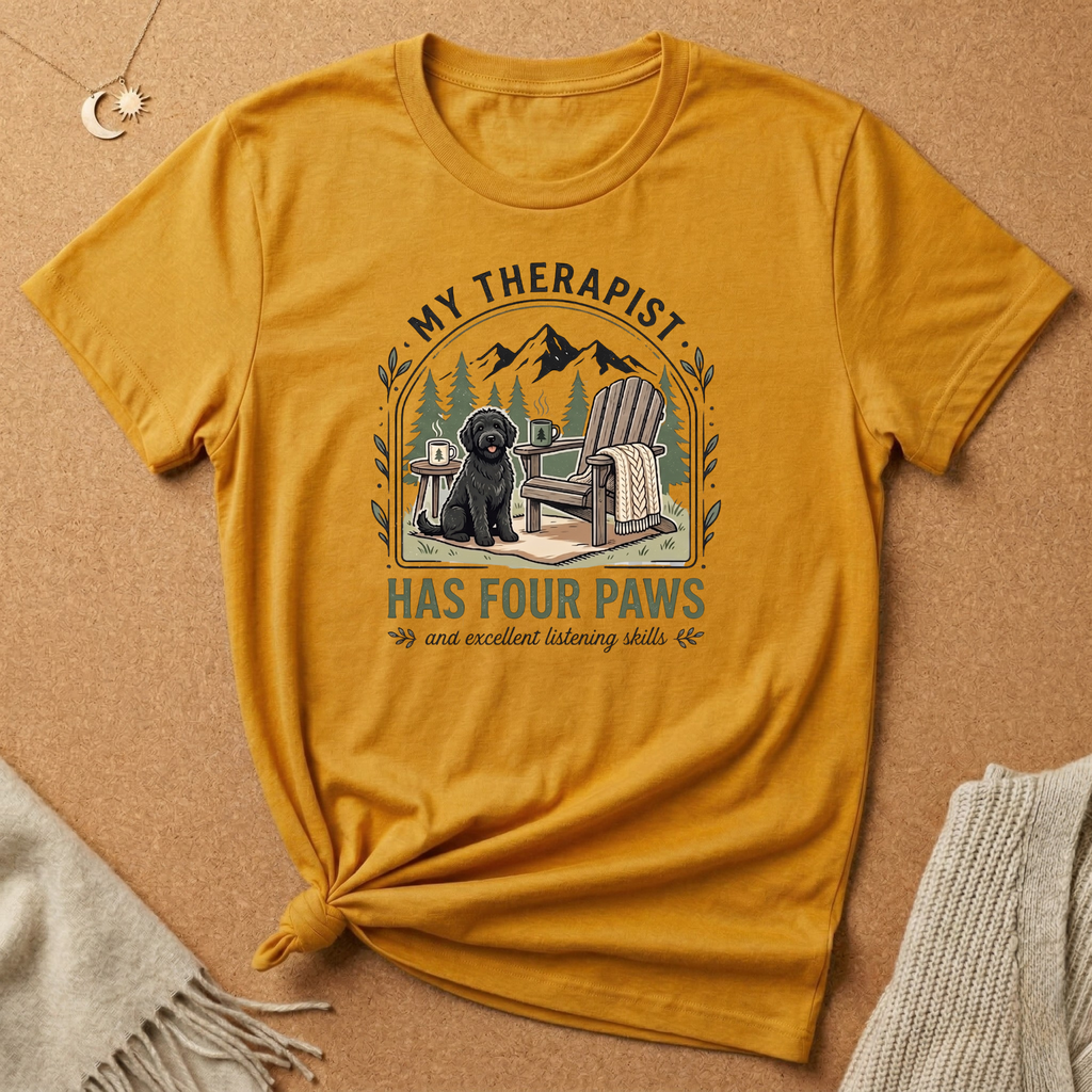 My Thearapist Has Four Paws Dog Tee